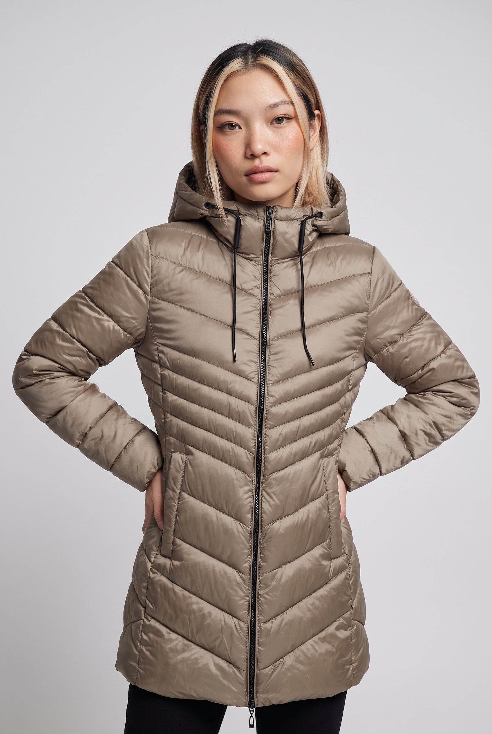 ONLY Steppjacke »ONLMIMI  COAT CC OTW« mit Kapuze Kunstfaser