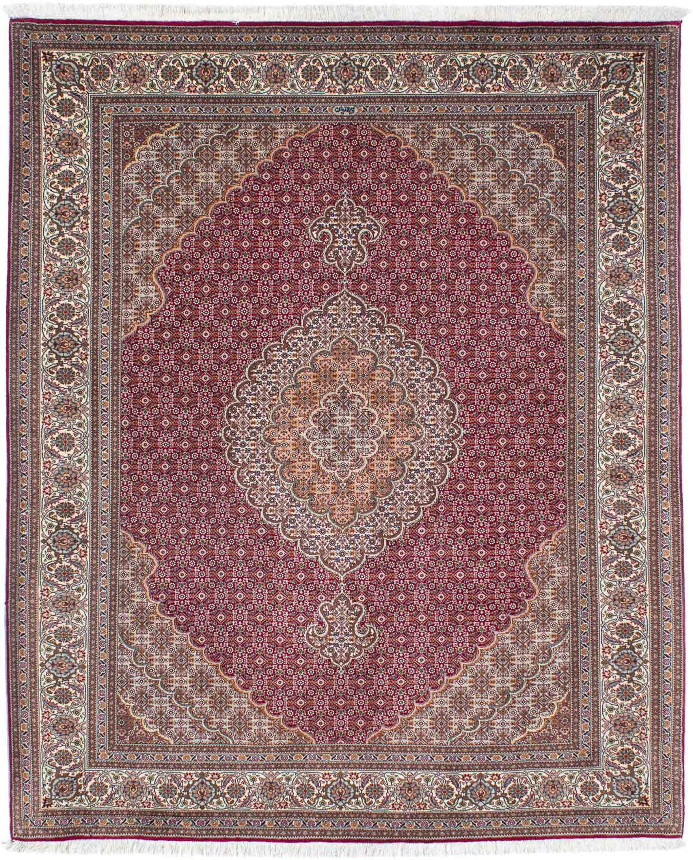 morgenland Orientteppich »Perser - Täbriz - 192 x 155 cm - hellrot«, rechte günstig online kaufen