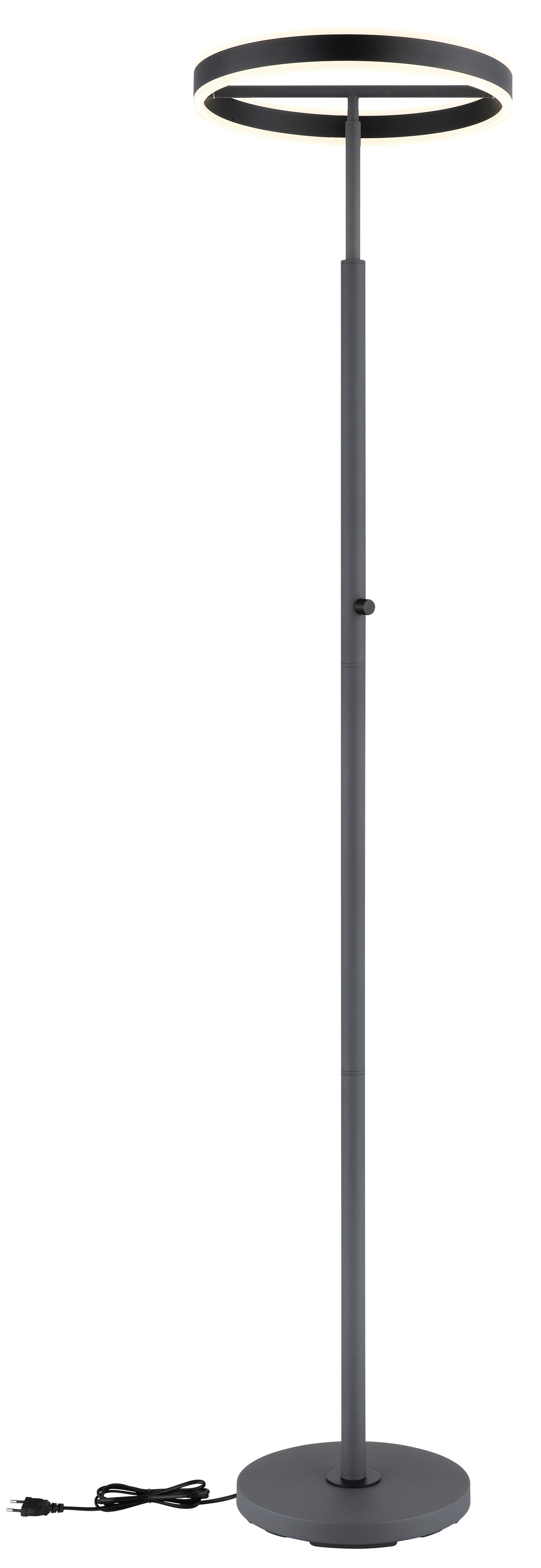 GLOBO LIGHTING Deckenfluter »EMANUEL« LED-Modul 1 Stk. LED Deckenfluter anthrazit, 4000K, Drehdimmer, starkes Licht