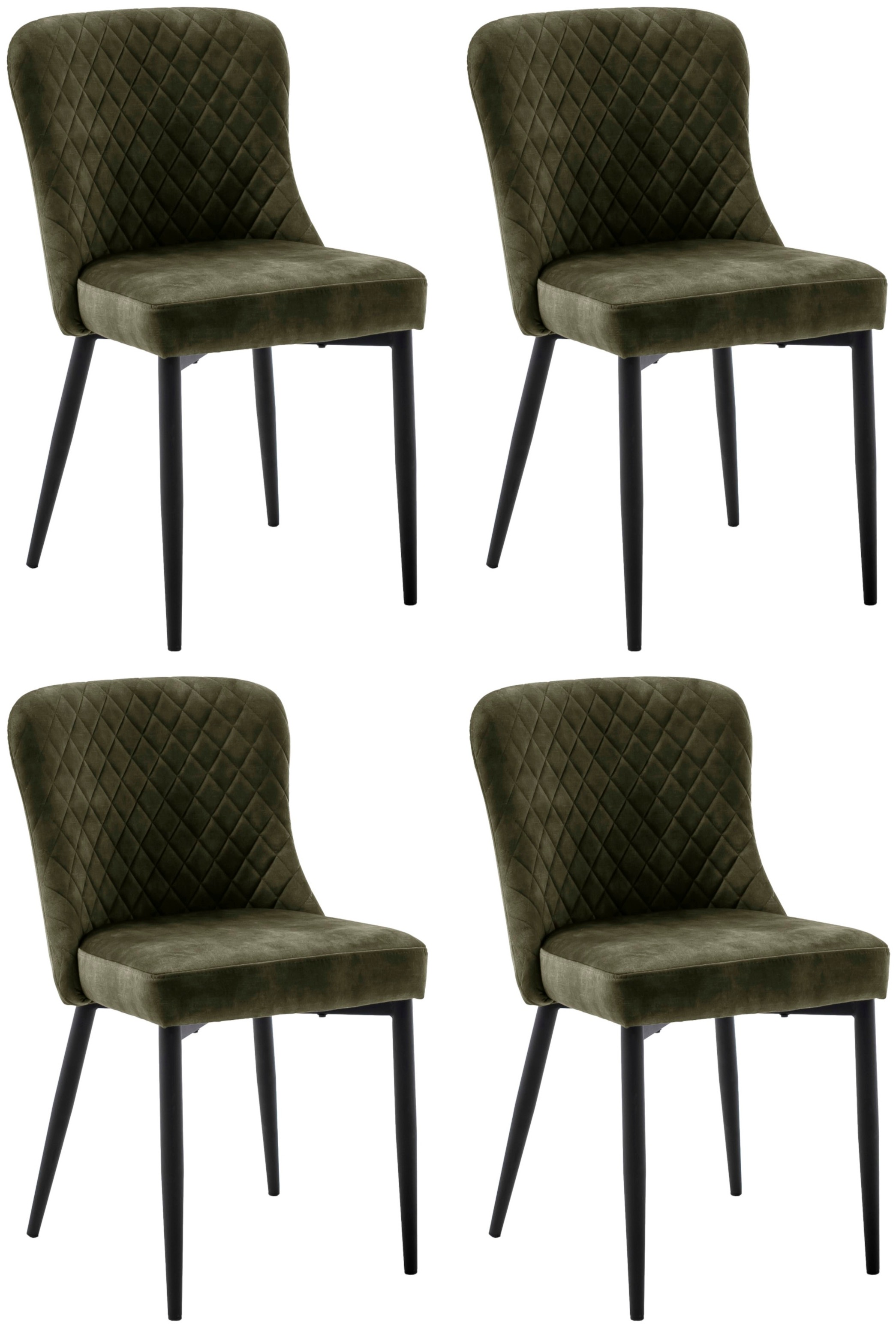MCA furniture 4-Fußstuhl »ABOSHI Esszimmerstuhl (4er Set)«, (Set), 4 St., V günstig online kaufen