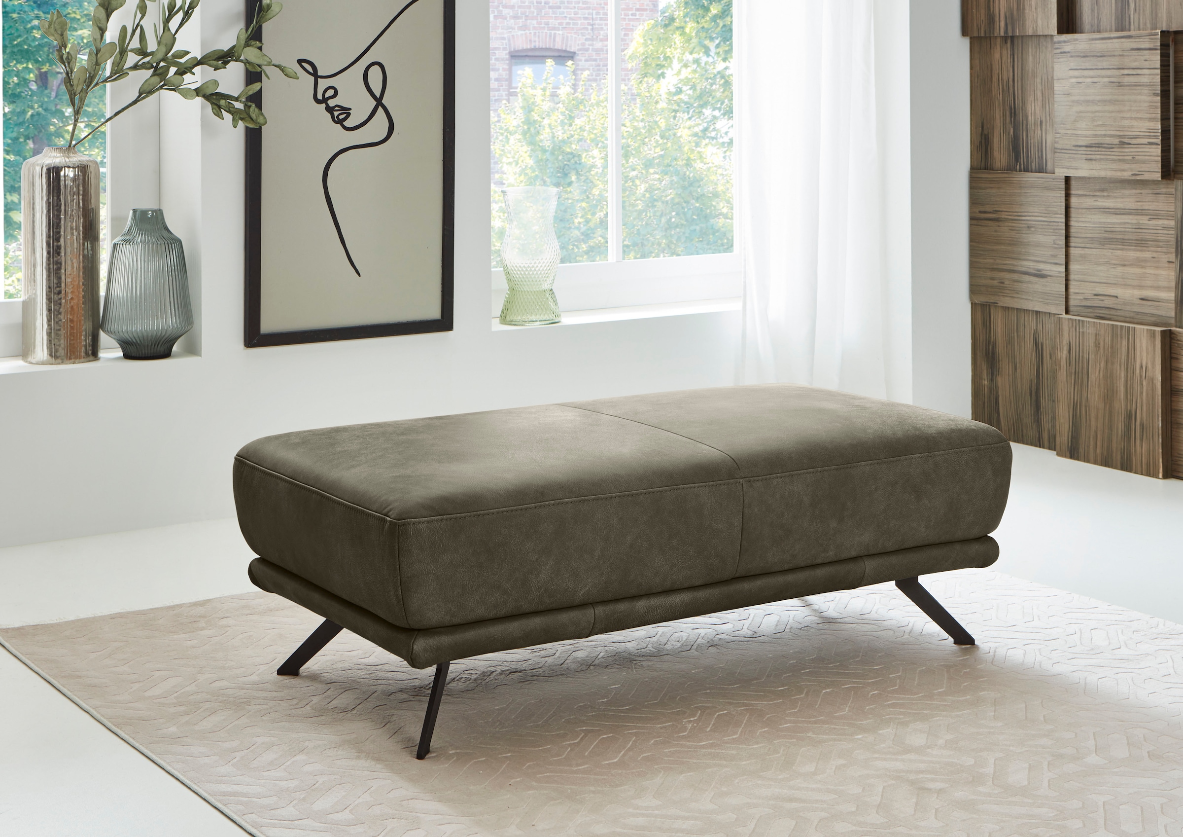 Die PlanBar Hocker »PN-EM22041«, hochwertige Kaltschaumpolsterung, stylische Metallfüße