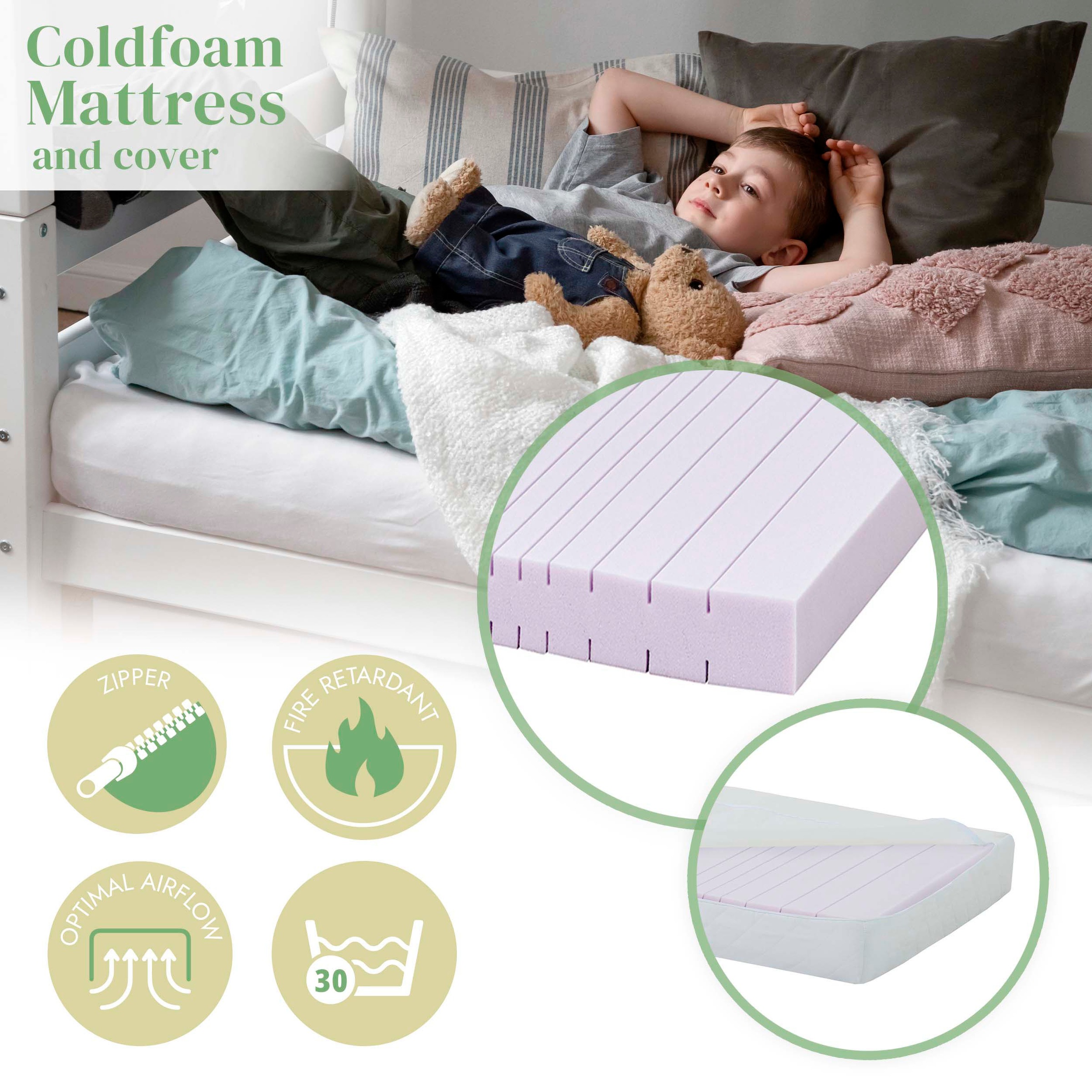 4. Bild von Hoppekids Einzelbett »ECO Comfort«, (Set)