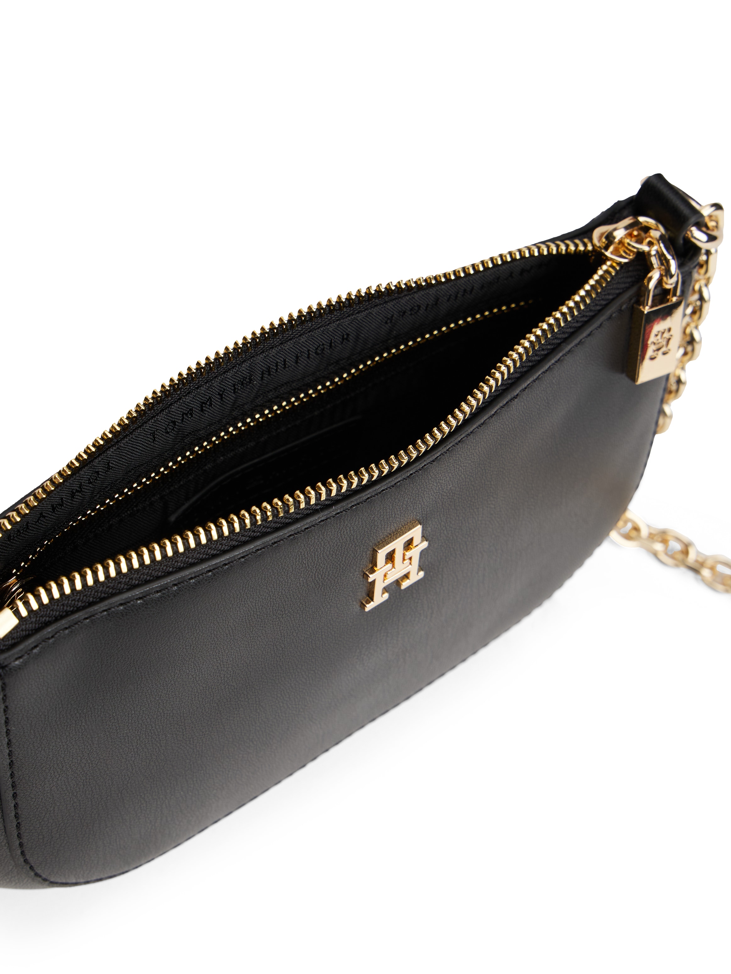 Tommy Hilfiger Umhängetasche »TH GLAM MINI CHAIN CROSSOVER« , Damen Schultertasche, Abendtasche, Zierkette als Umhängeriemen