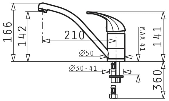 Pyramis Küchenarmatur »Modo«