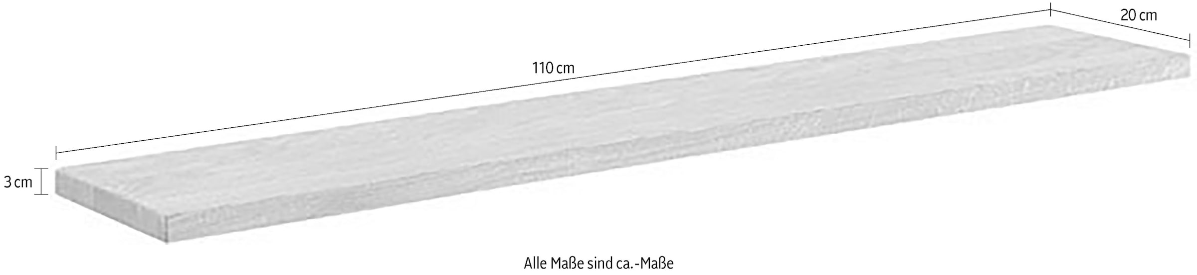 MCA living Wandboard »Greno Steckboard«, (1 St.), durchgehende Lamellen