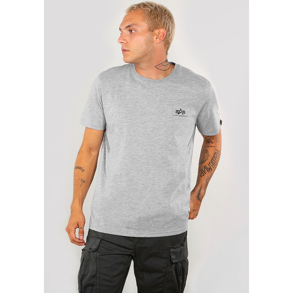 Alpha Industries Rundhalsshirt »BASIC T SMALL LOGO«