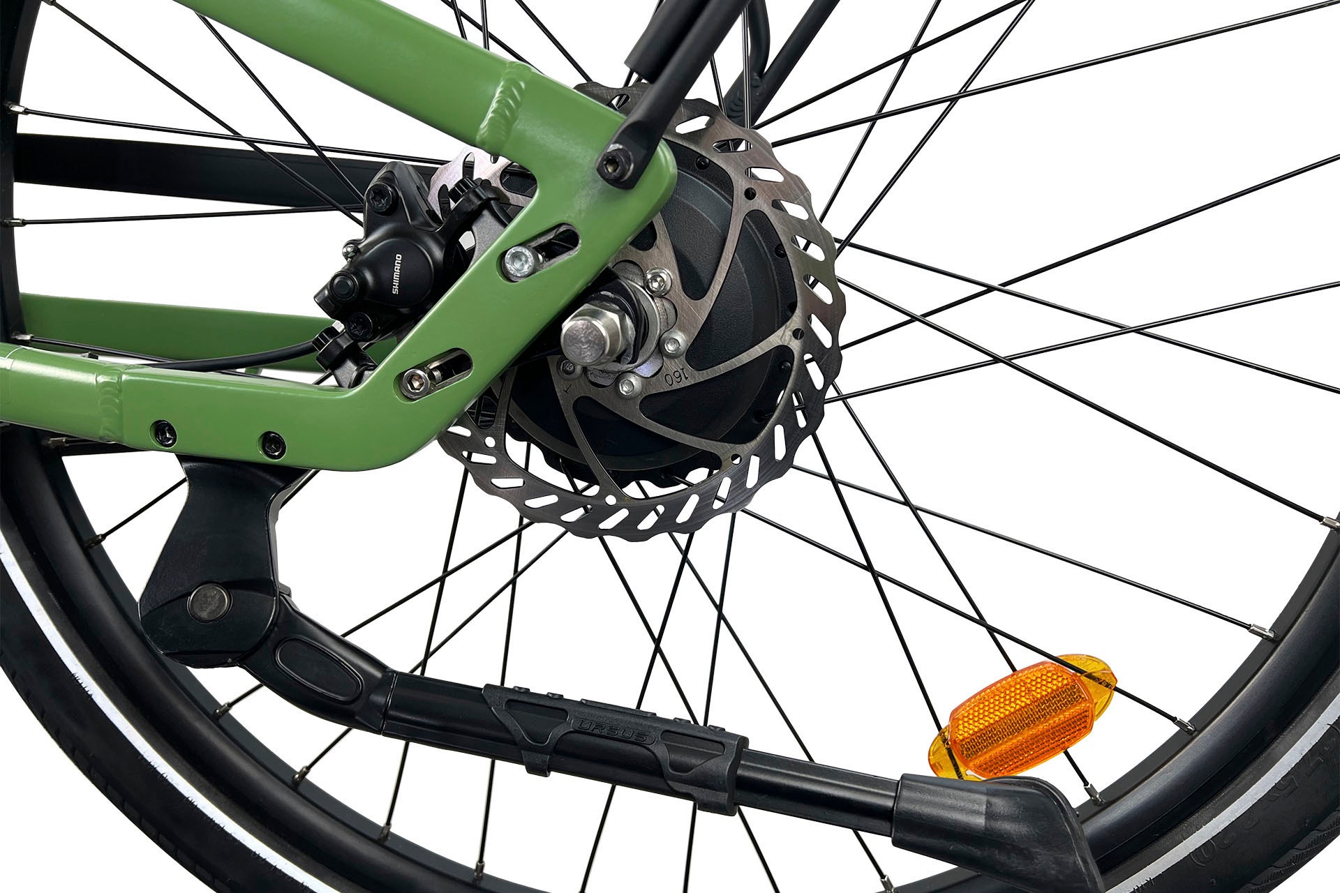 LLobe E-Bike »CityVenture E-Bike 27,5" Vermont RM, grün«, 2 Gang, Heckmotor 250 W