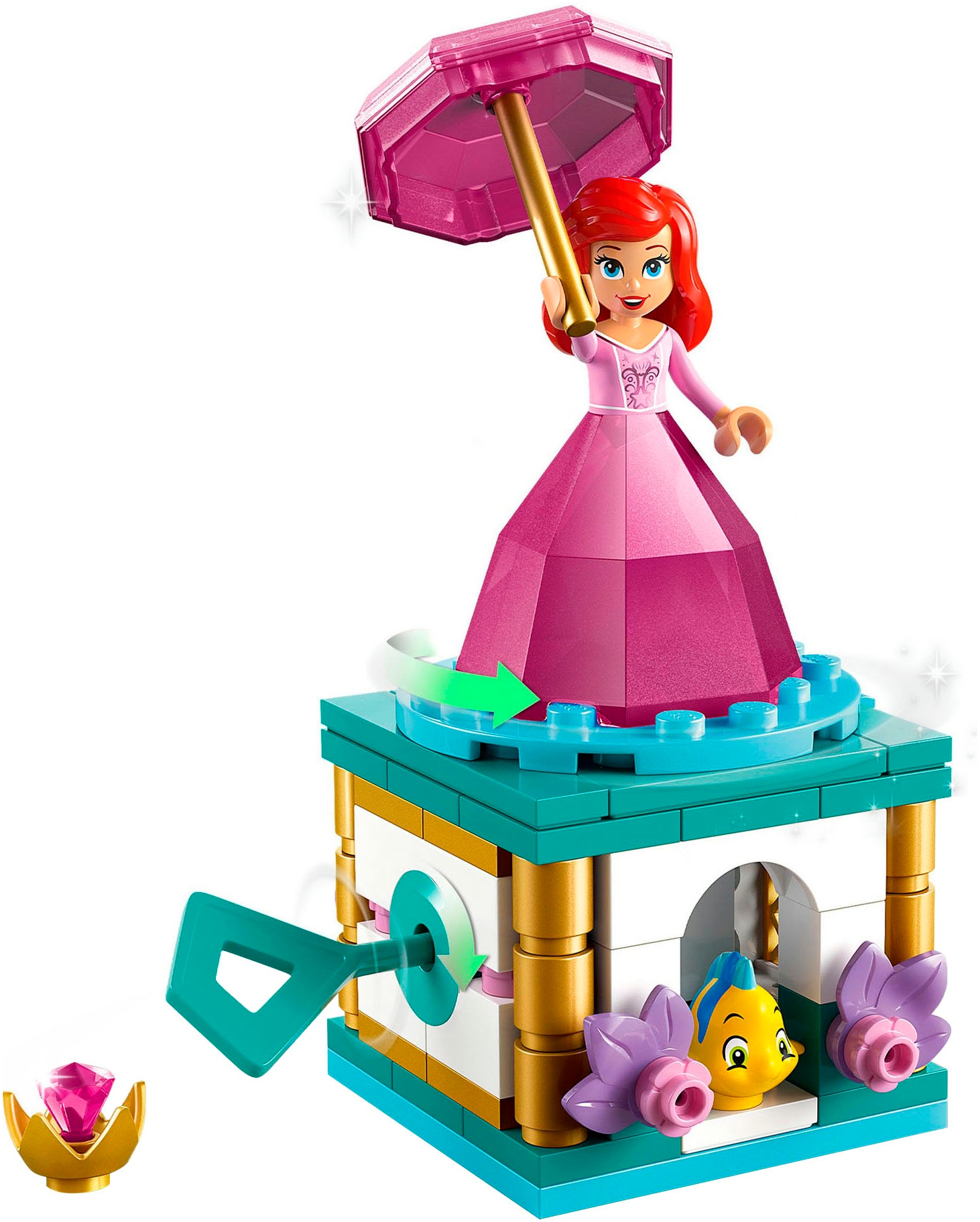 LEGO® Konstruktionsspielsteine »Arielle Spieluhr (43259), LEGO Disney Princess«, (93 St.), Made in Europe