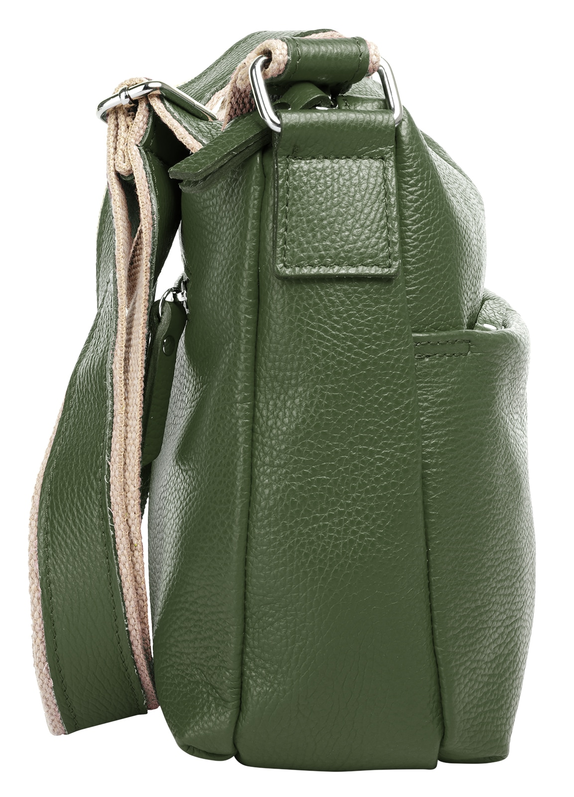 Samantha Look Umhängetasche echt Leder, Made in Italy