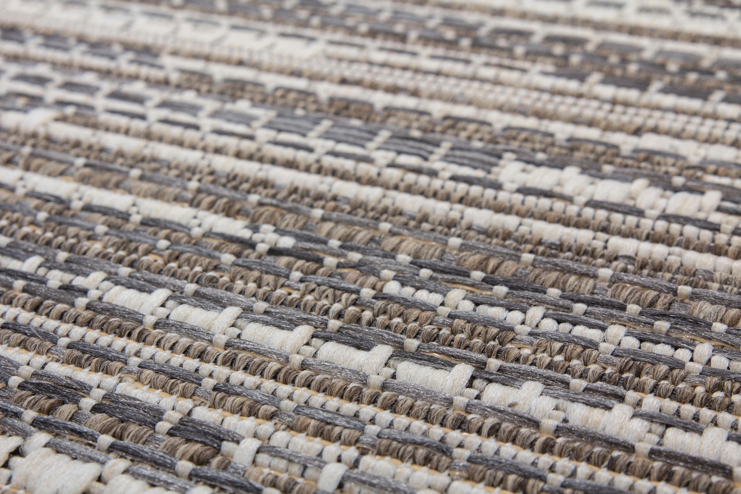 calo-deluxe Teppich »Perugia 1020«, rechteckig, 7 mm Höhe, In- und Outdoor geeignet, Wohnzimmer