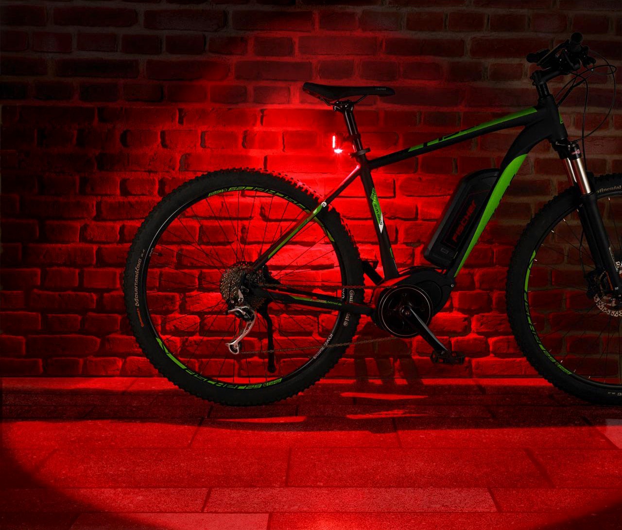 FISCHER Fahrrad Fahrradbeleuchtung, (Set, 3, Front- und Rücklicht), mit  zusätzlicher Bodenleuchte im Online-Shop bestellen