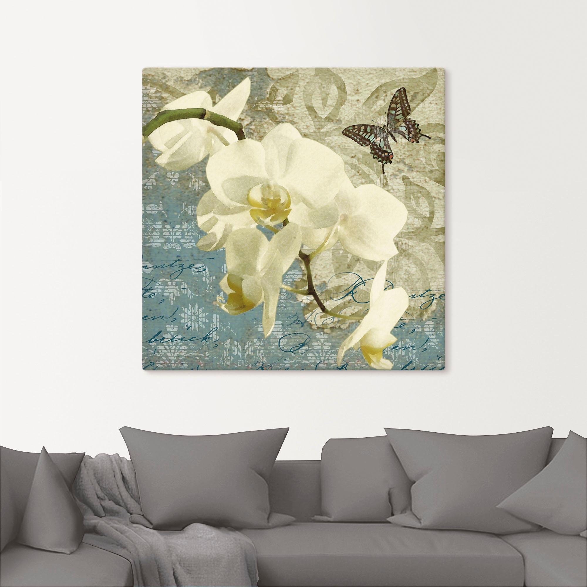Artland Leinwandbild »Orchideen«, Blumen, (1 St.), auf Keilrahmen gespannt