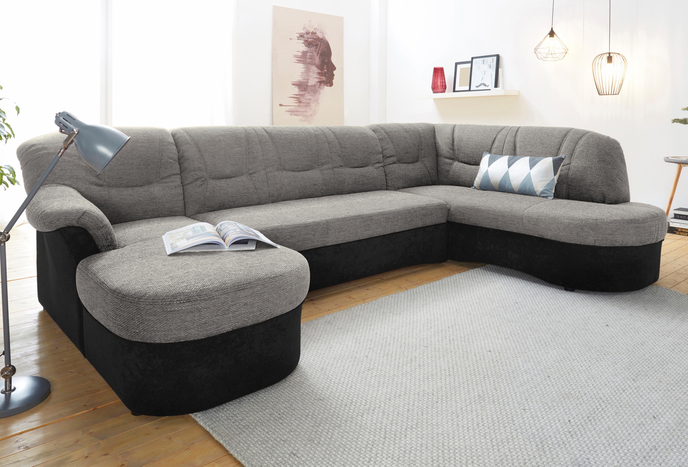 DOMO collection Wohnlandschaft "Sarafina, zeitlos und komfortabel, optional günstig online kaufen