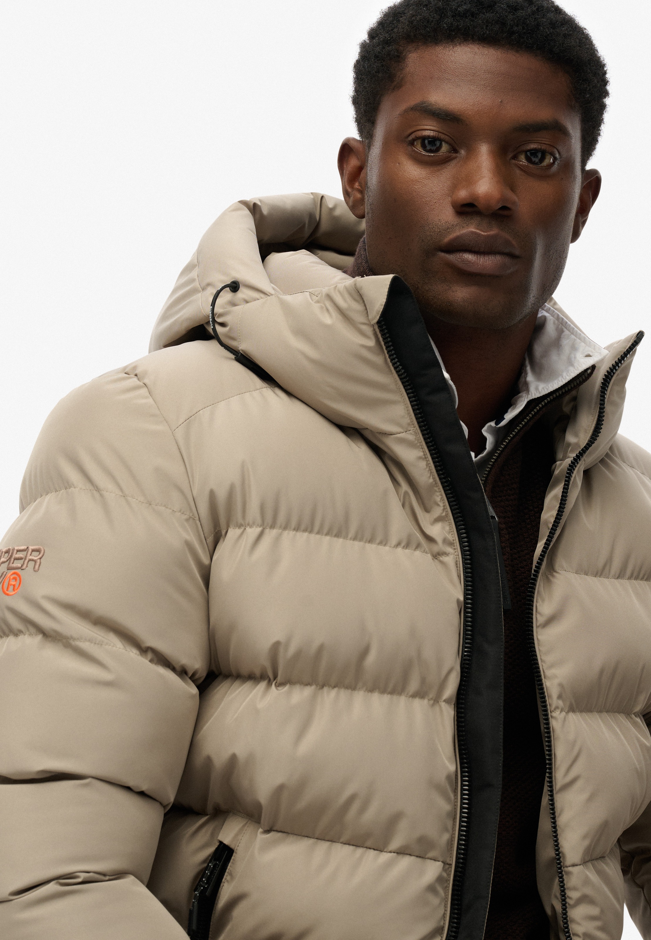Superdry Steppjacke »HOODED SPORTS PUFFER JACKET«, mit Kapuze