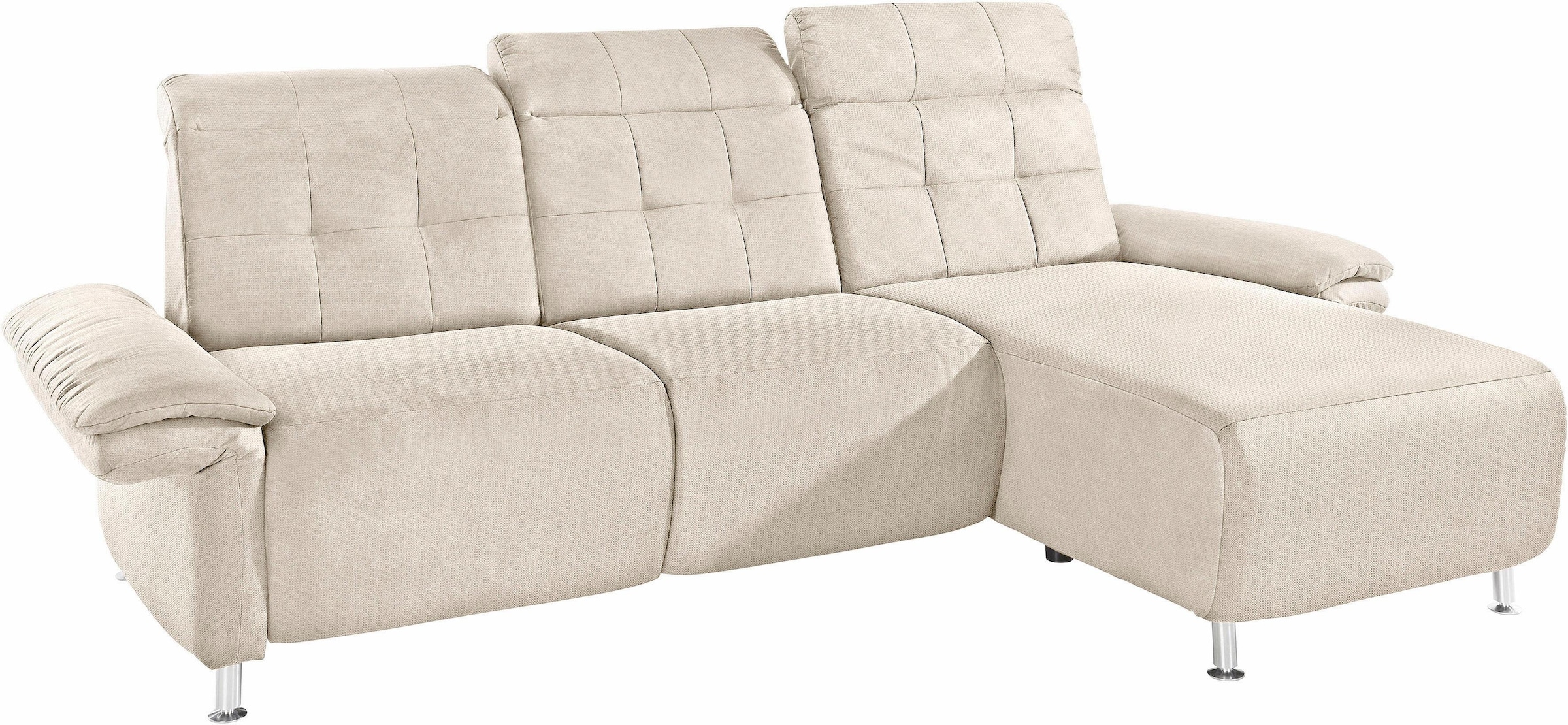 Home affaire Ecksofa »Manhattan L-Form« 2 Sitze mit elektrischer Relaxfunkt günstig online kaufen