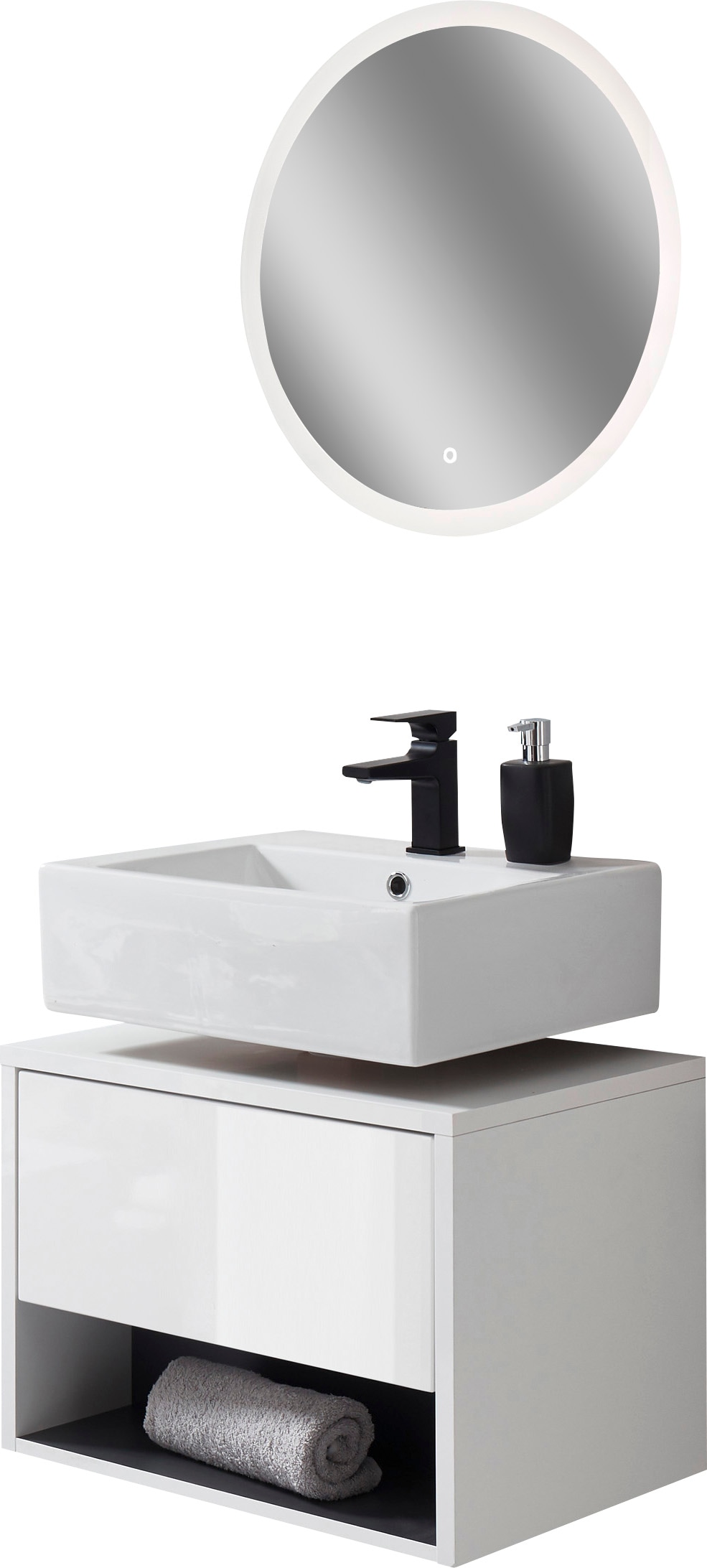 PLACES OF STYLE Badmöbel-Set »Studio Line, Bad im modernen Design, 2-teilig günstig online kaufen