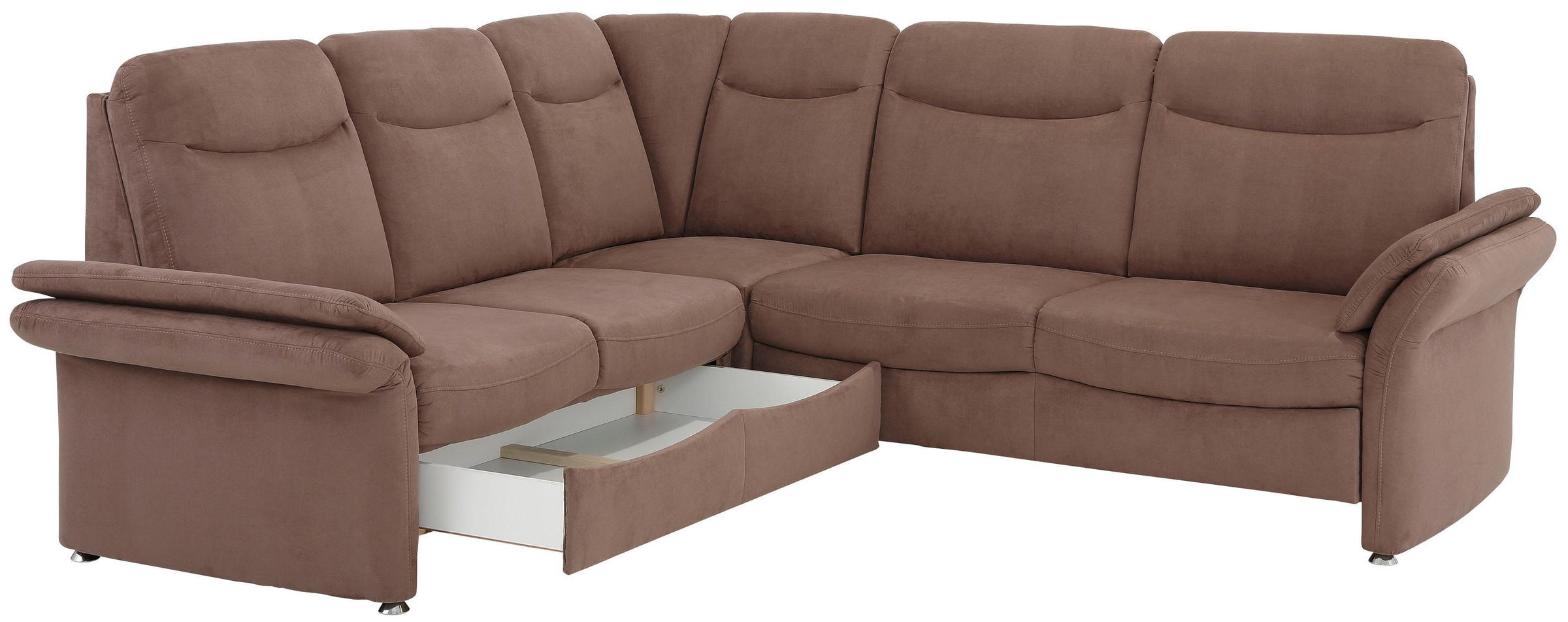 Home affaire Ecksofa »Tahoma L-Form«, mit Armlehnfunktion, wahlweise Bettfunktion, Schublade, Relaxfunktion