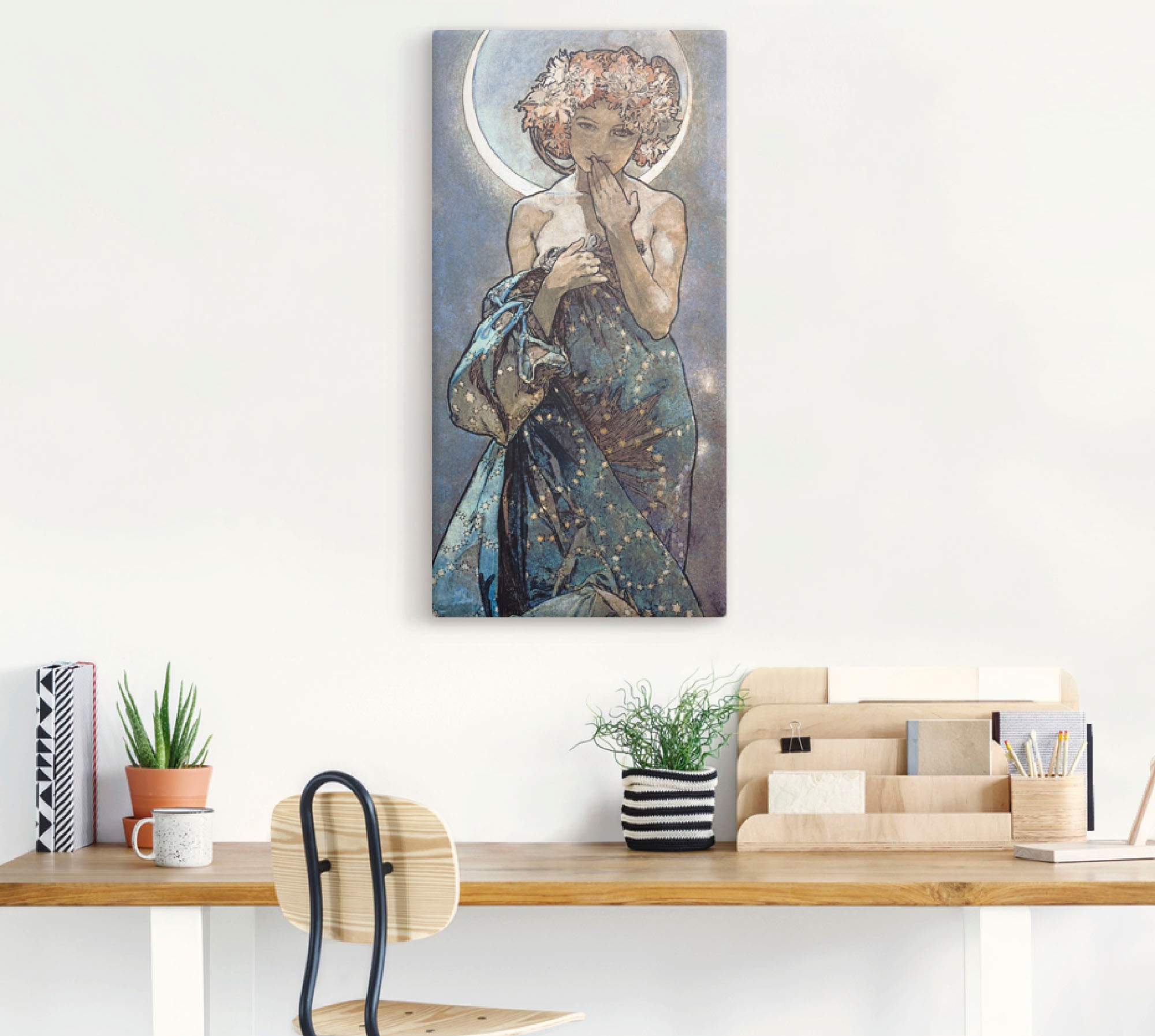 Artland Wandbild »Sterne Der Mond 1902« Frau 1 Stk. tlg. als Alubild, Outdo günstig online kaufen