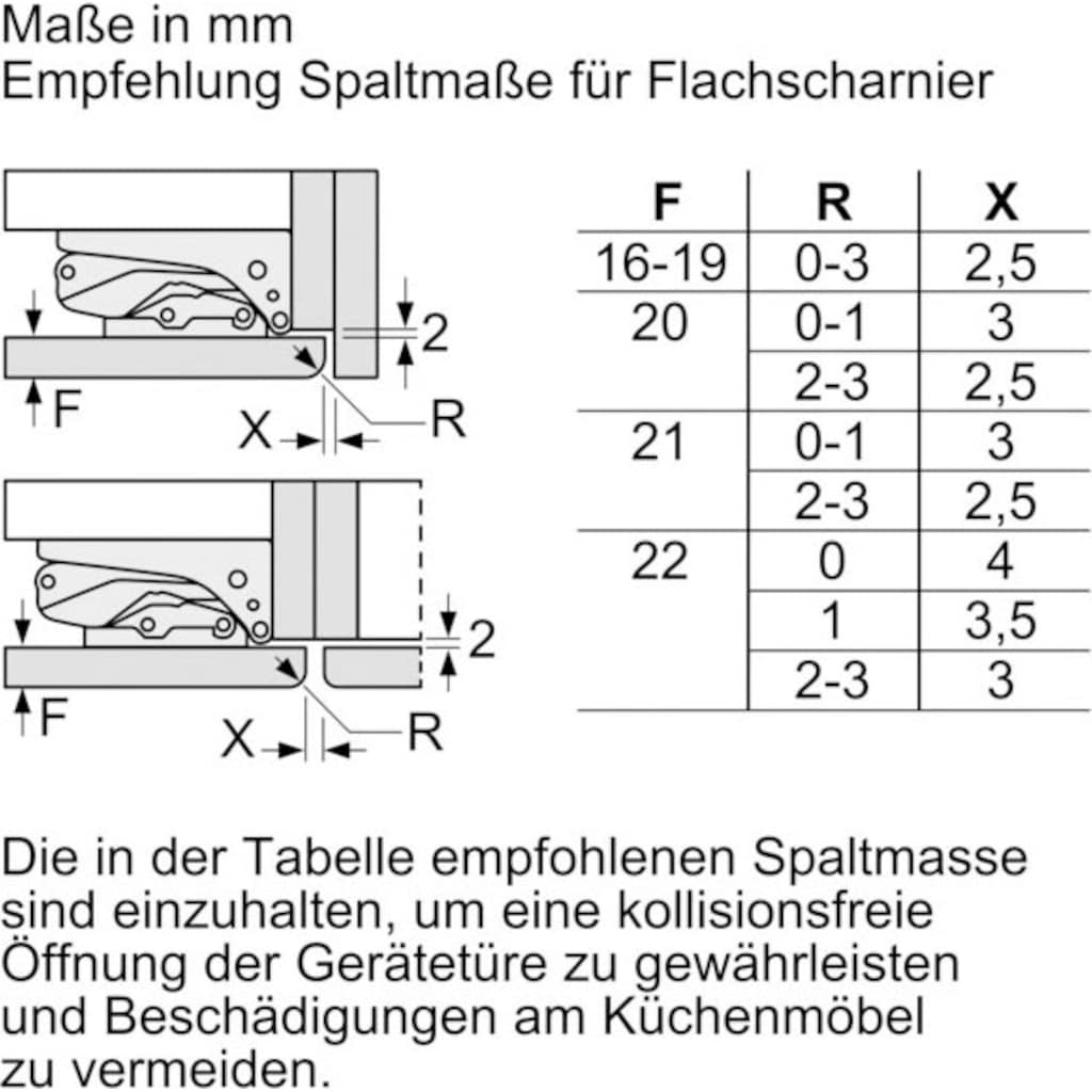 BOSCH Einbaugefrierschrank »GIV21ADD0«, 6, 87,4 cm hoch, 55,8 cm breit