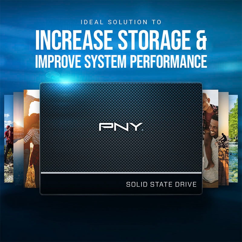 PNY interne SSD »CS900 2.5'' SATA III SSD 1TB« 2,5 1 TB Anschluss SATA II | SATA III