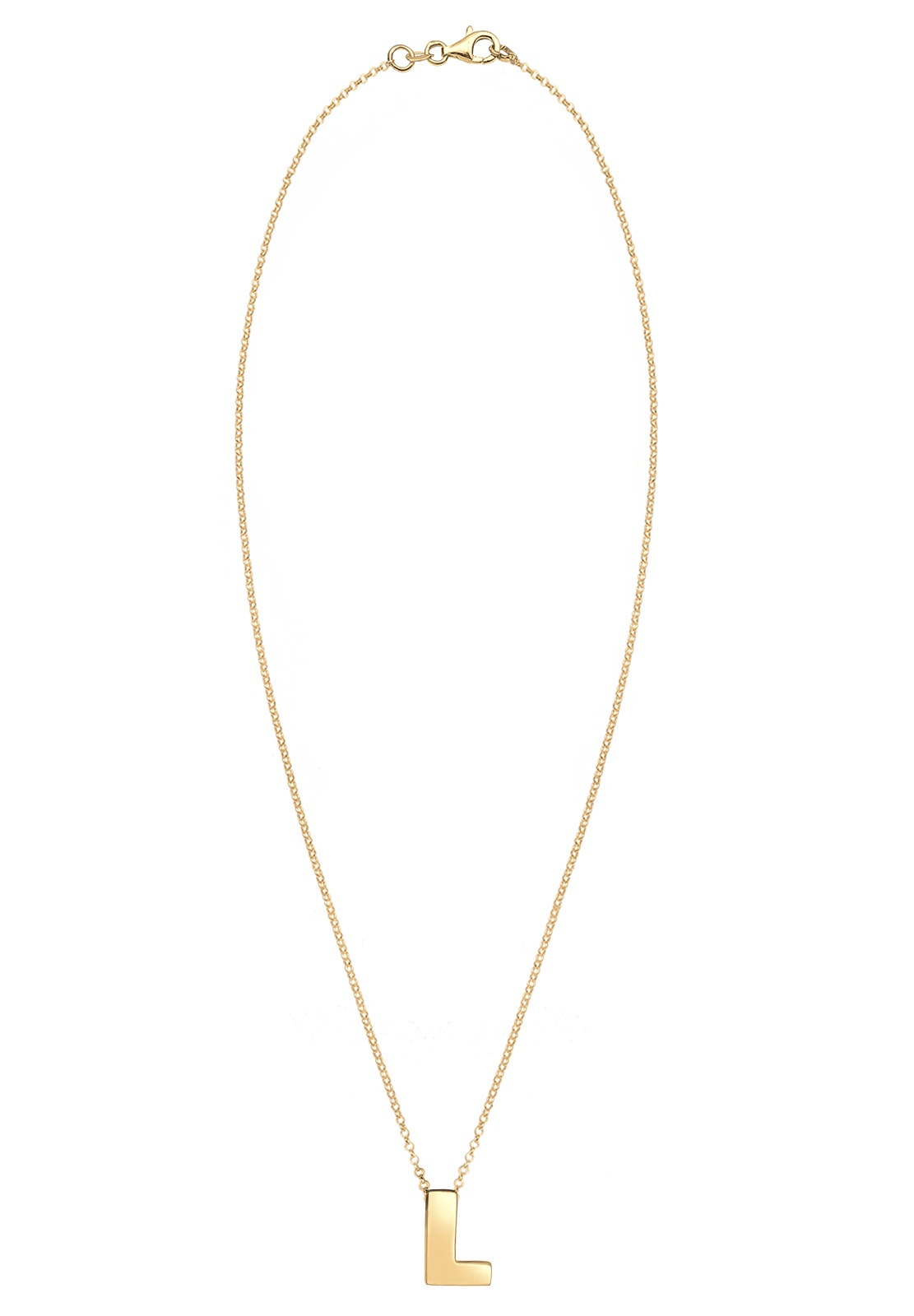 Elli Kette mit Anhänger »Buchstabe L Initialen 925 Sterling Silber«