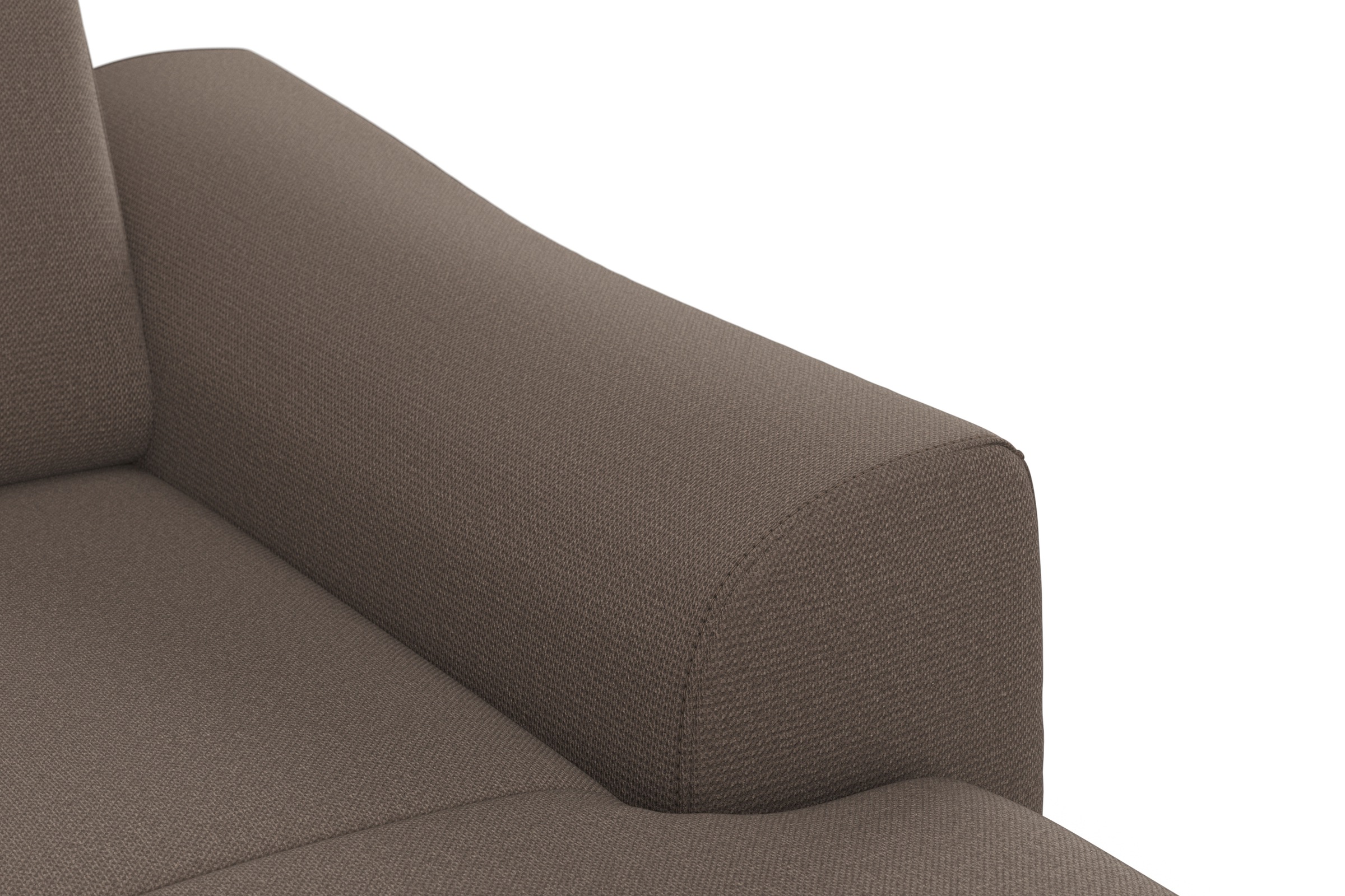 sit&more Wohnlandschaft »Dundee U-Form«, mit Federkern und Edelstahlfüßen, wahlweise mit Kopfteilverstellung