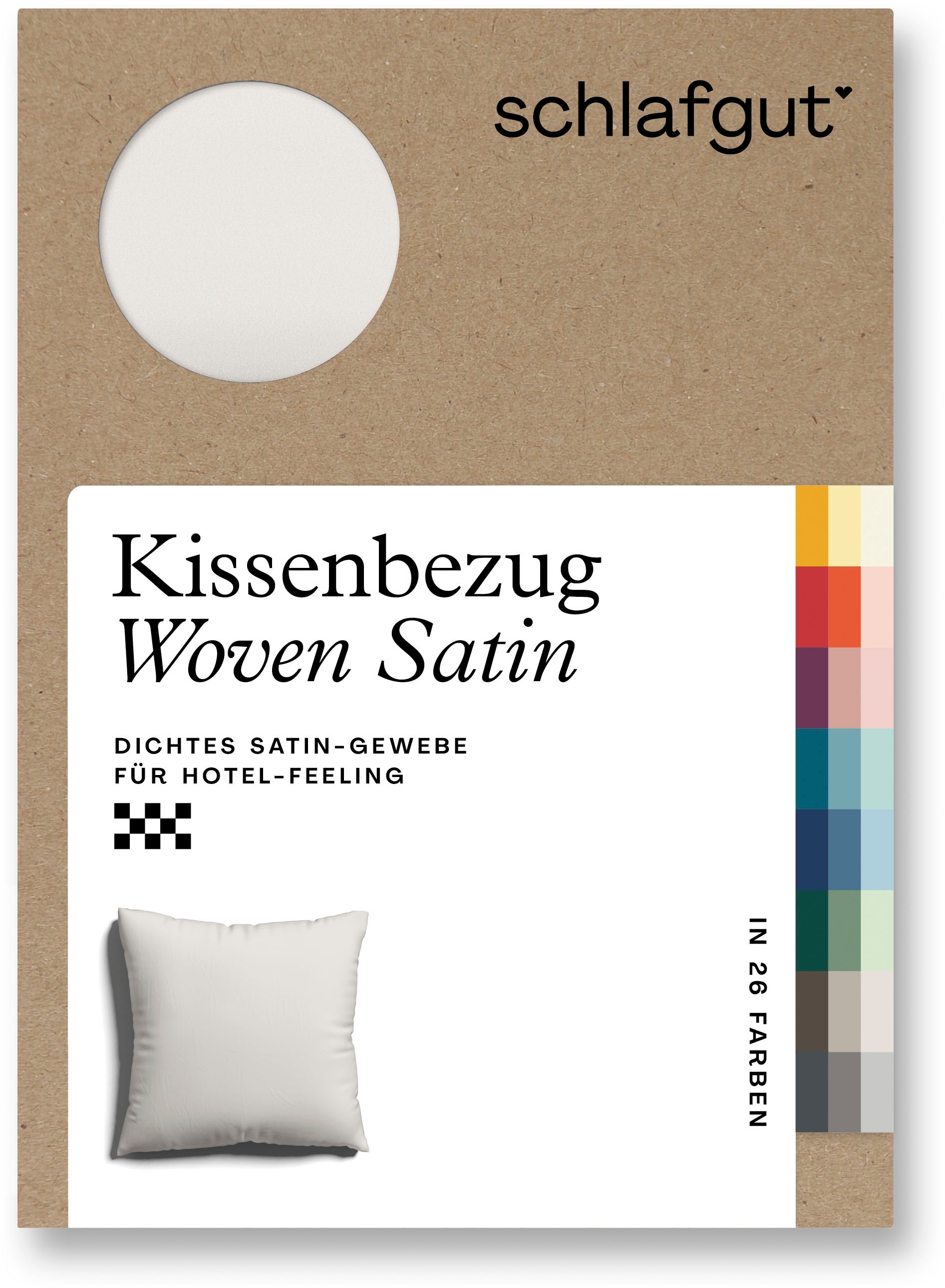 Schlafgut Kissenbezug »Woven Satin aus Mako-Baumwolle, langlebig, pflegelei günstig online kaufen