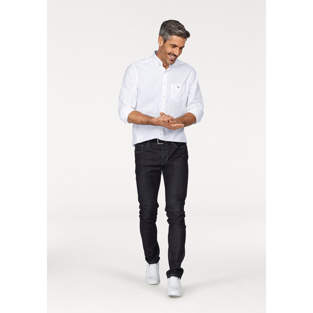 Gant Businesshemd »Regular Fit Broadcloth Uni glatte Textur«