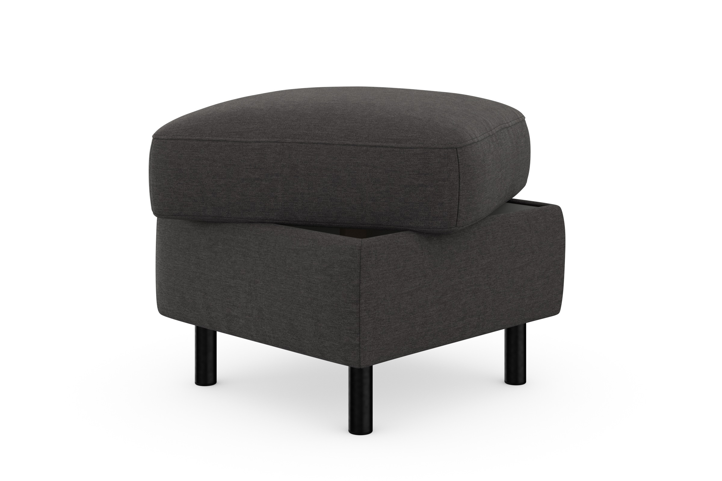 sit&more Stauraumhocker »Sinatra«, Sitzfläche ist abnehmbar, mattschwarze Metallfüße