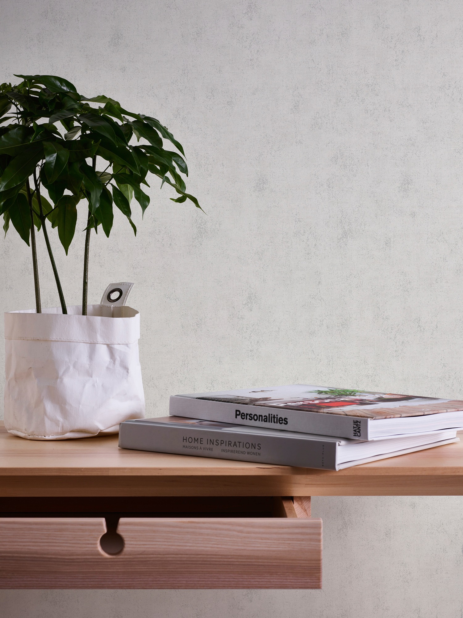 A.S. Création Vliestapete »Neue Bude 2.0 Uni in Vintage Optik«, uni-einfarbig-unifarben, Uni Tapete einfarbig Tapeten Wohnzimmer Schlafzimmer Küche modern Büro