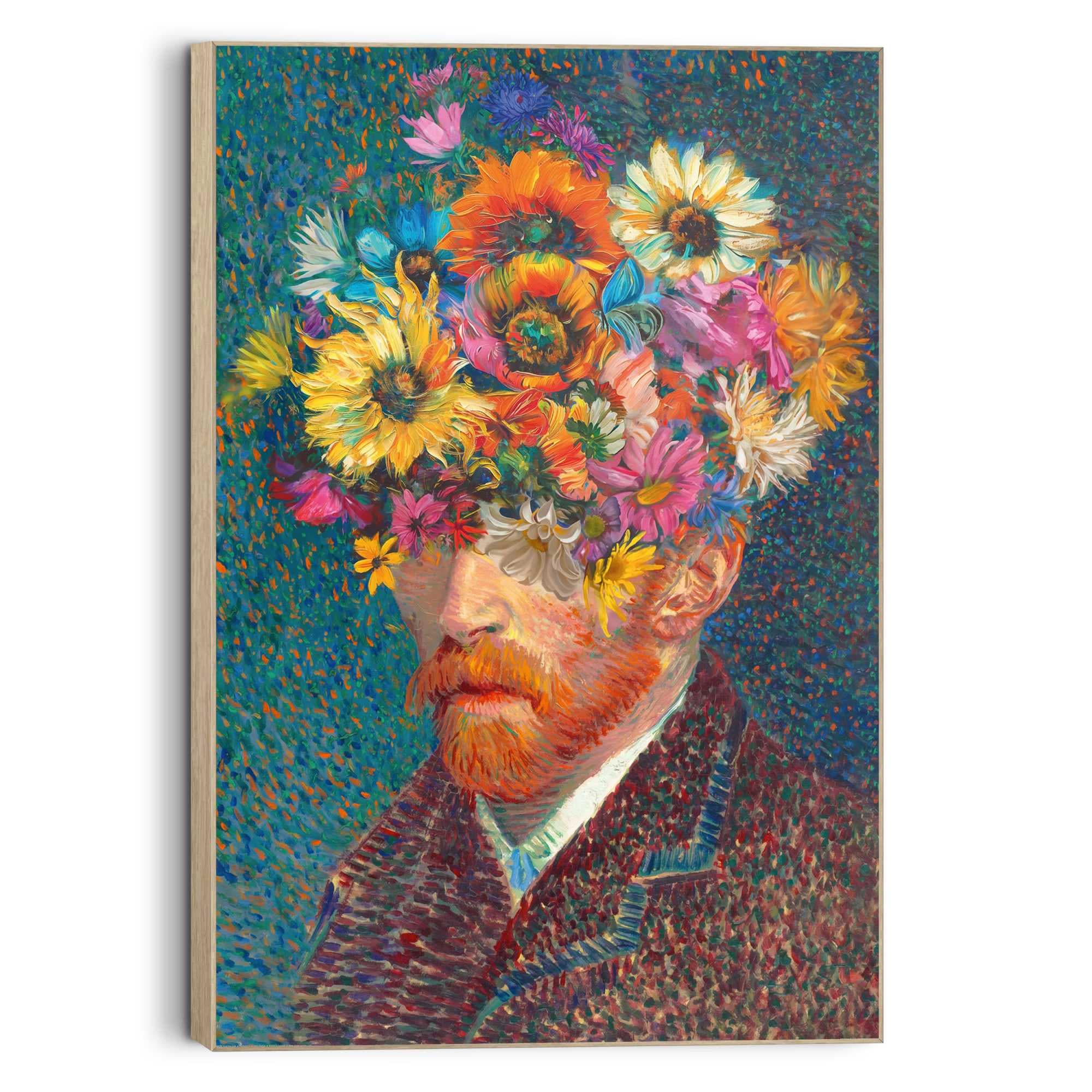 Reinders! Wandbild »Blumen Van Gogh«, Wohnzimmer - Schmetterlinge - Mehrfar günstig online kaufen