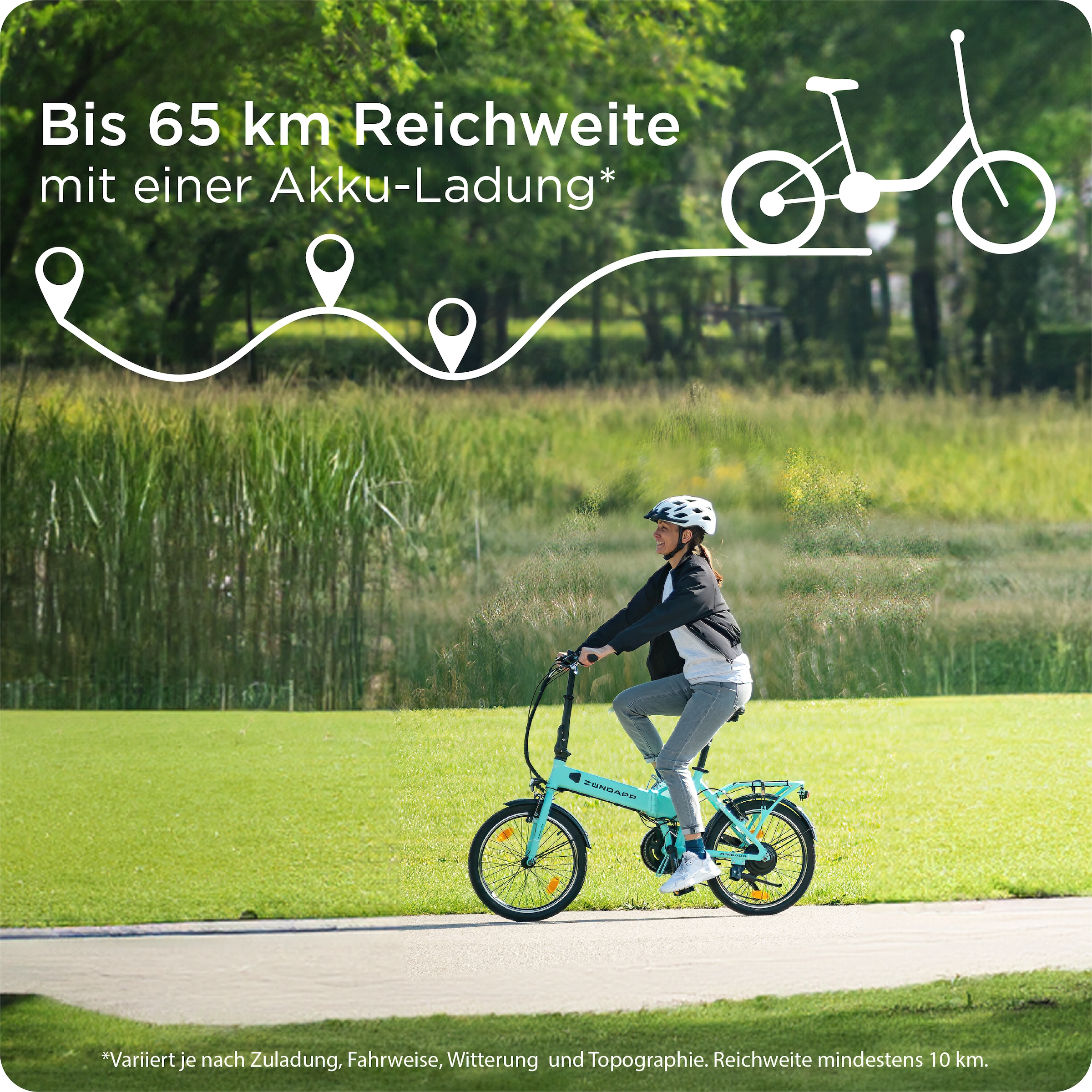Zündapp »Z101« 6 Gang Shimano Tourney RD-TY300 Schaltwerk Kettenschaltung Heckmotor 250 W Pedelec, Elektrofahrrad für Damen u. Herren