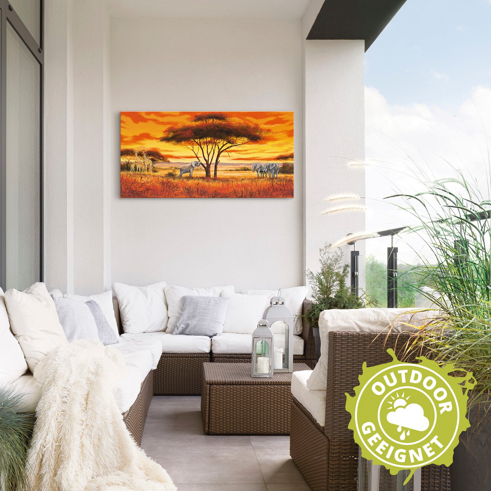Artland Wandbild »Afrikanische Landschaft II«, Afrika, (1 St.), als Alubild, Outdoorbild, Leinwandbild, Wandaufkleber, versch. Größen