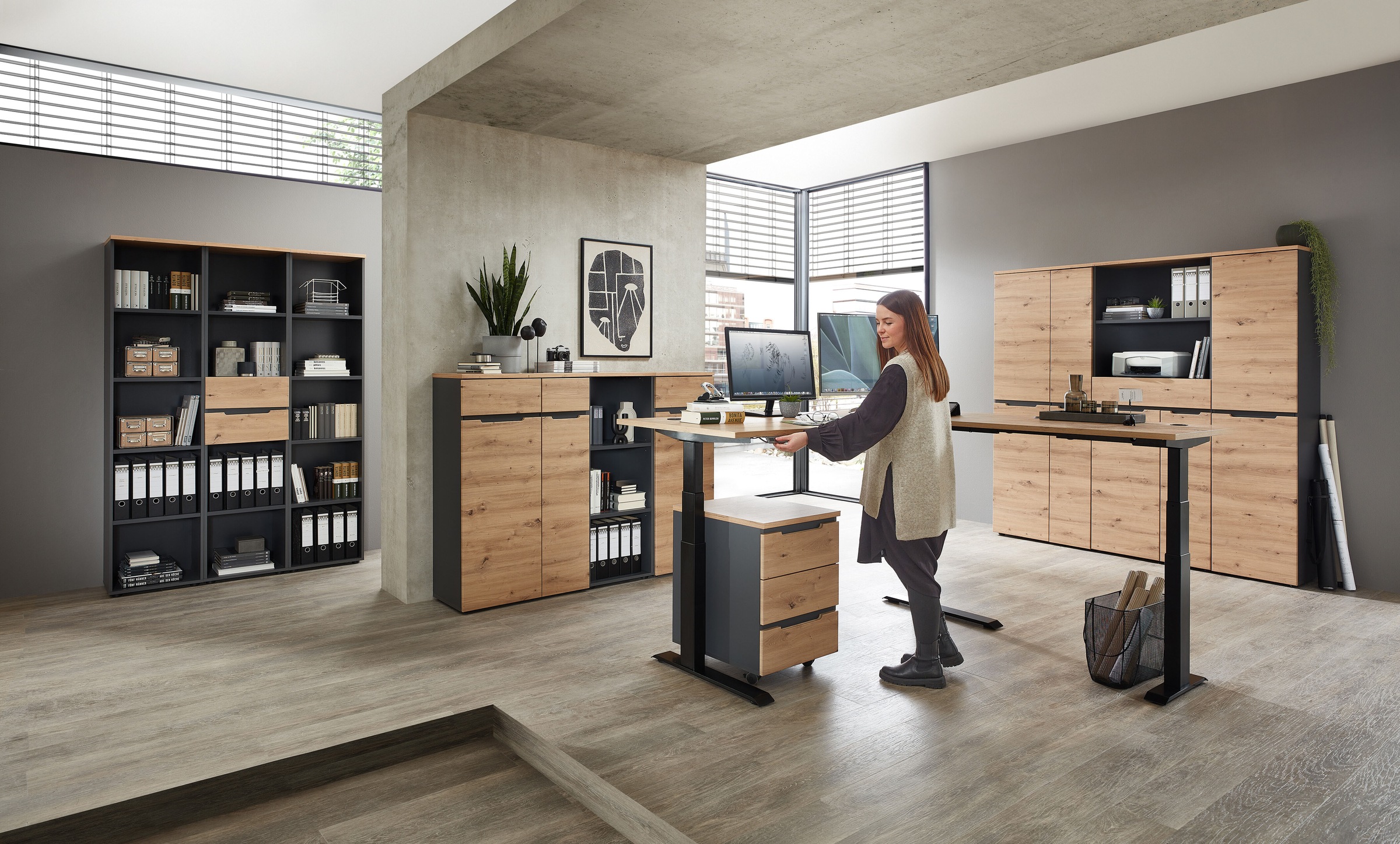 Innostyle Eckschreibtisch 1 Stk. tlg. günstig online kaufen