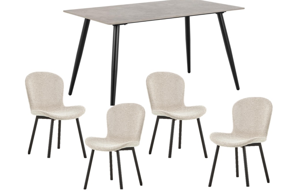 ACTONA GROUP Esszimmer-Set »Essgruppe, Speisetisch mit Stühlen« Komplett-Se günstig online kaufen