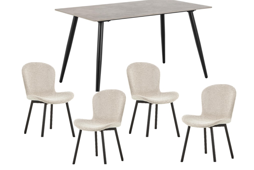 ACTONA GROUP Esszimmer-Set »Essgruppe, Speisetisch mit Stühlen«, (Komplett- günstig online kaufen