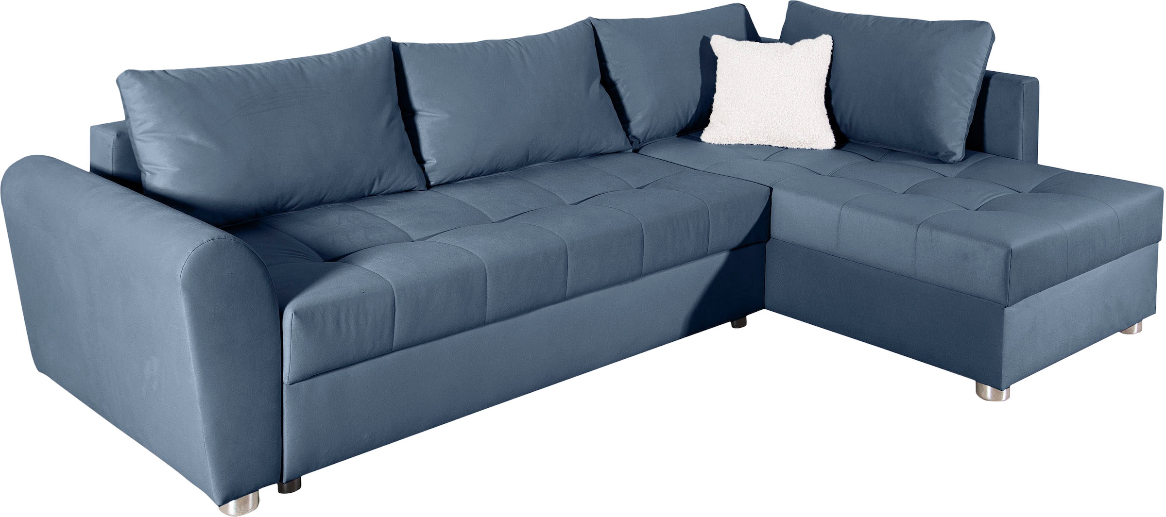 COLLECTION AB Ecksofa, Ecksofa,Bettfunktion,Bettkasten,Bonnelfederkern, Rückenkissen