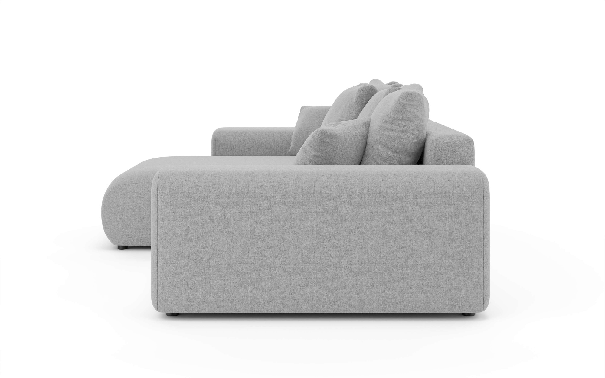 Home affaire Ecksofa »LAKESIDE mit Bettfunktion und Bettkasten, B/T/H 257/166/84 cm«, L-Form, Recamiere beidseitig montierbar, Wellenunterfederung