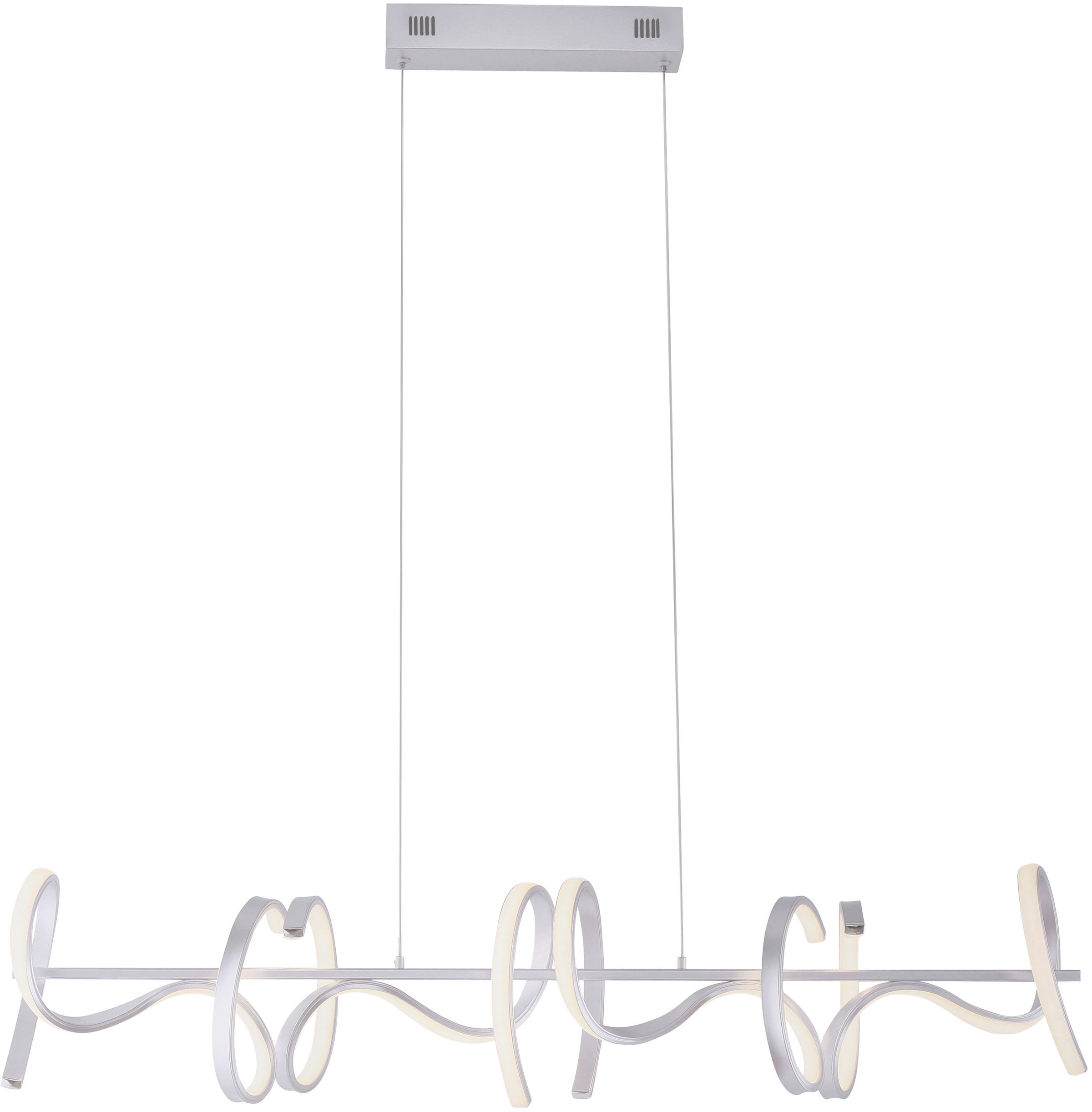 JUST LIGHT LED Pendelleuchte »CURLS«, 4 flammig, Leuchtmittel LED-Board | LED fest integriert, LED Hängelampe, LED Hängeleuchte, dimmbar