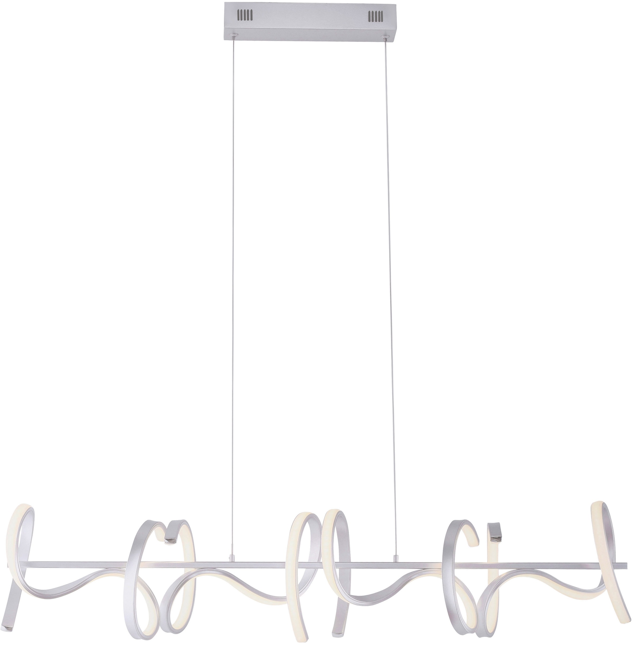 JUST LIGHT LED Pendelleuchte »CURLS«, 4 flammig, Leuchtmittel LED-Board   L günstig online kaufen