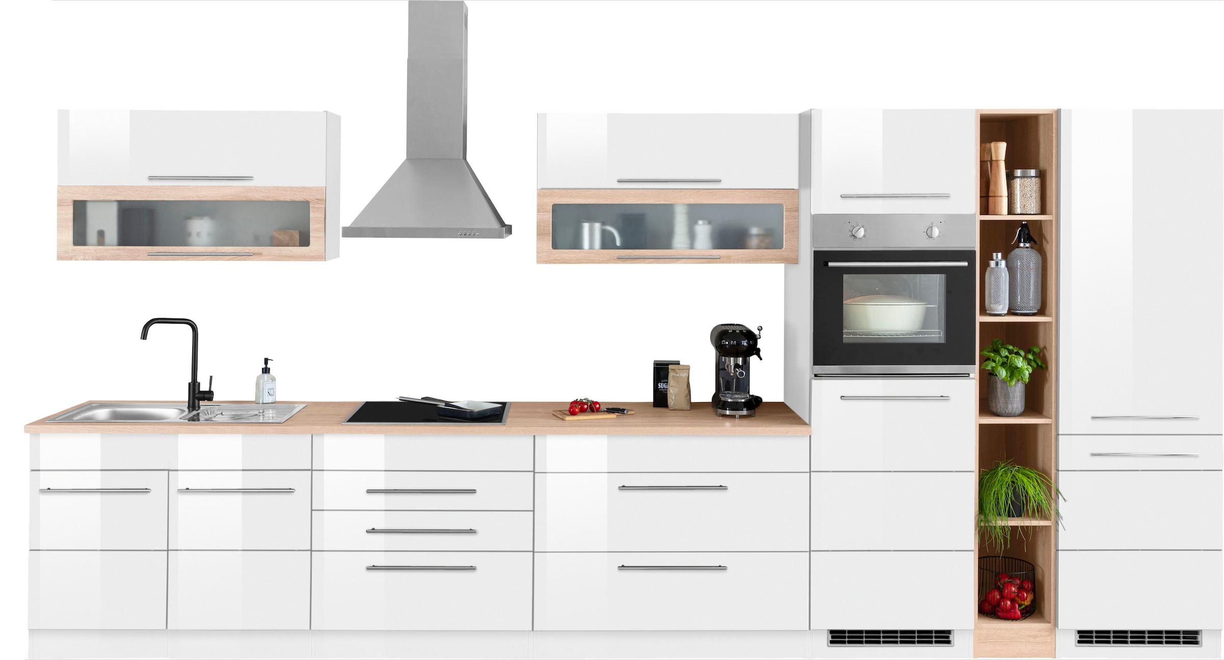 KOCHSTATION Küchenzeile »KS-Wien« Breite 430 cm, wahlweise mit E-Geräten un günstig online kaufen