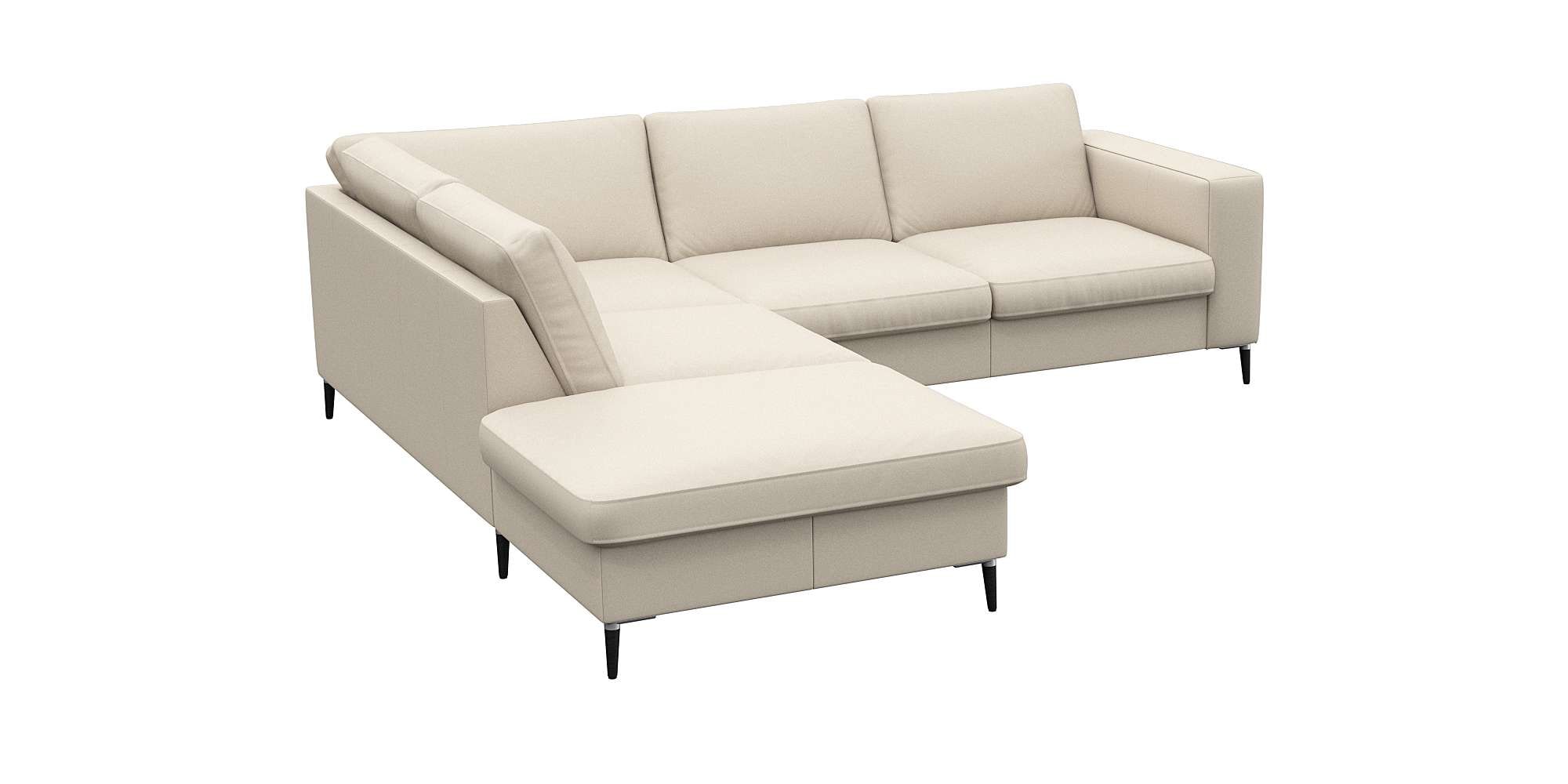 FLEXLUX Ecksofa »Fiore, bequem und komfortabel, zeitlos, L-Form«, breite Ar günstig online kaufen