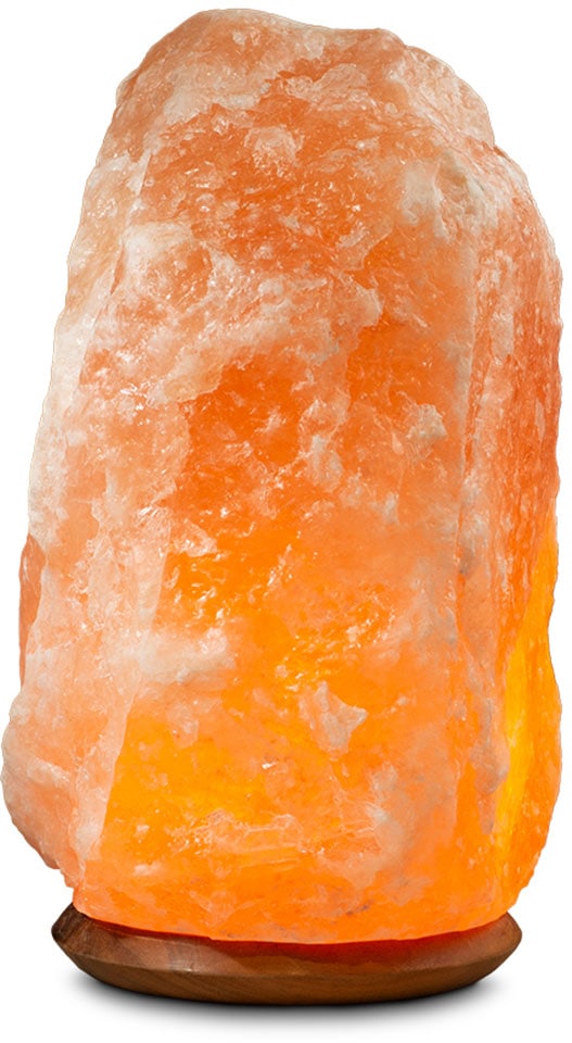 Handgefertigt DREAMS Unikat, HIMALAYA bestellen kg »Rock«, aus online ca.25-30 SALT Stein jeder Salzkristall - Salzkristall-Tischlampe ein