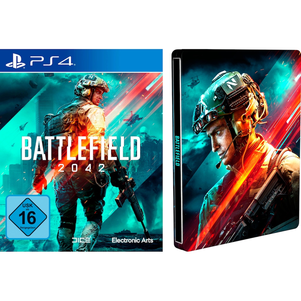 Electronic Arts Spielesoftware »Battlefield 2042 + Steelbook«, PlayStation 4