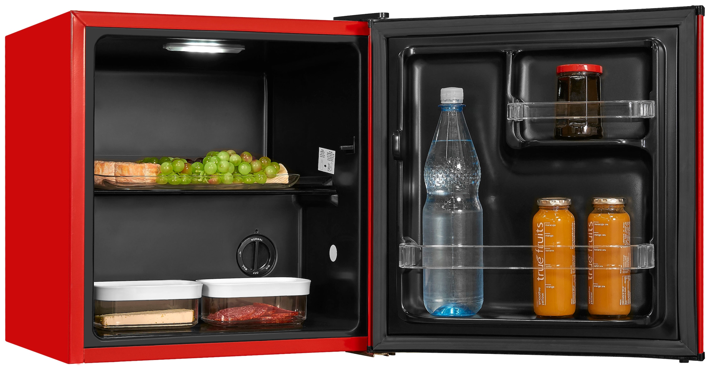 exquisit Kühlschrank »KB05-V-151F rot« 51 cm hoch 45 cm breit 41 L Volumen