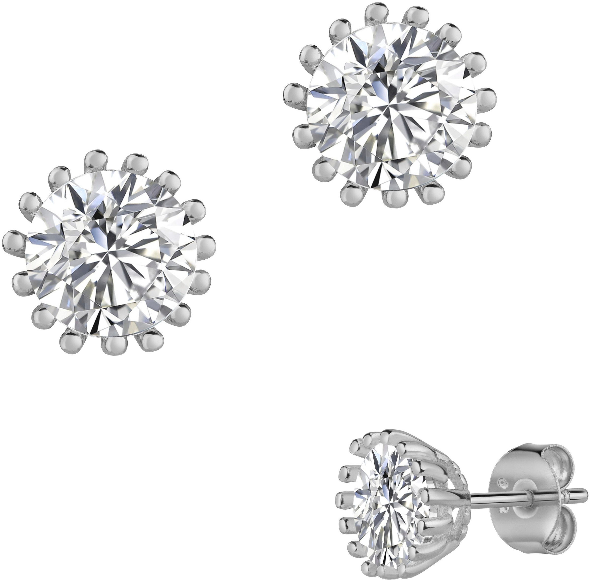 Firetti Paar Ohrstecker »Schmuck Geschenk Silber 925 Ohrschmuck Ohrringe Solitär« Made in Germany - mit Zirkonia (synth.)