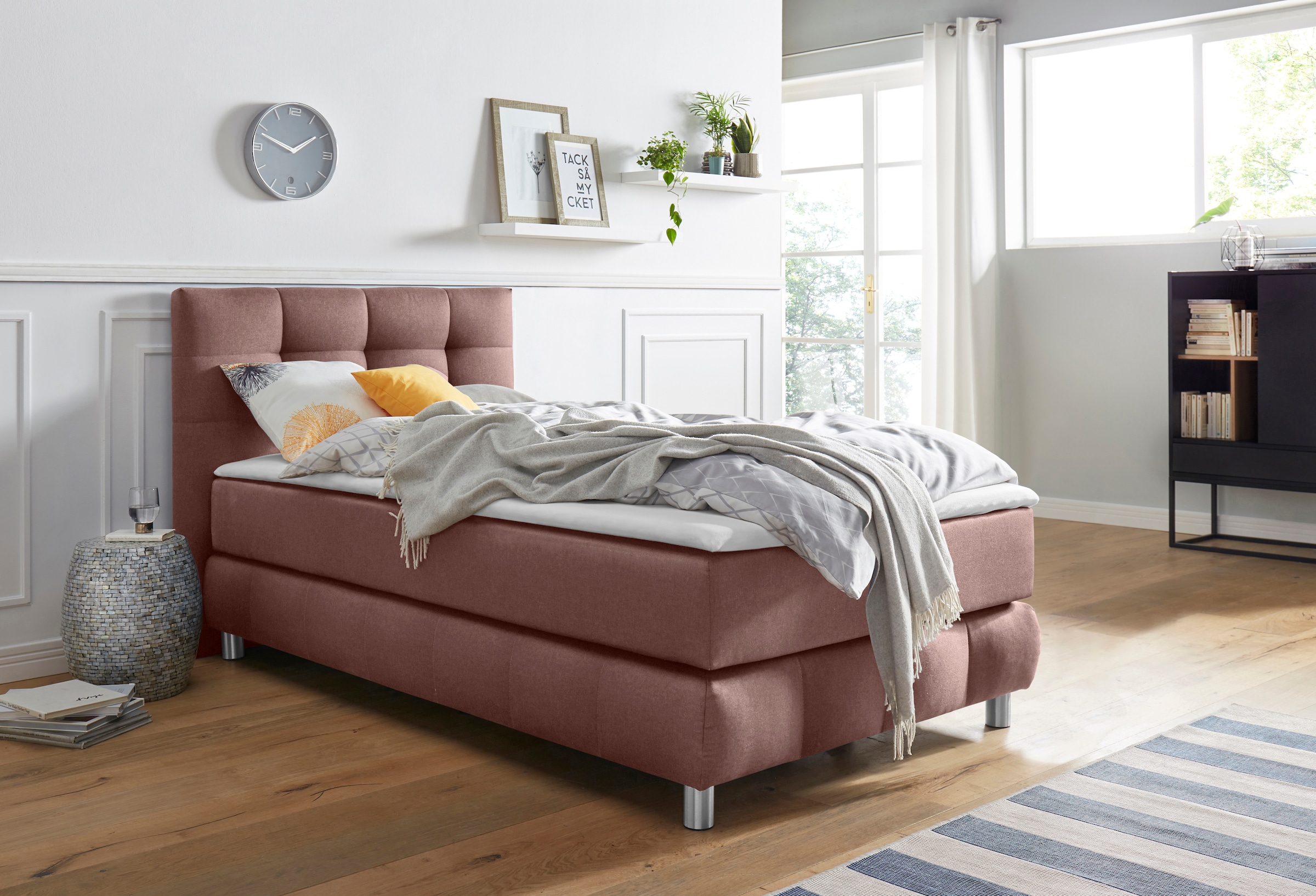 andas Boxspringbett »Salo«, incl. Topper, 6 Breiten, 2 Härtegrade, TFK auch günstig online kaufen