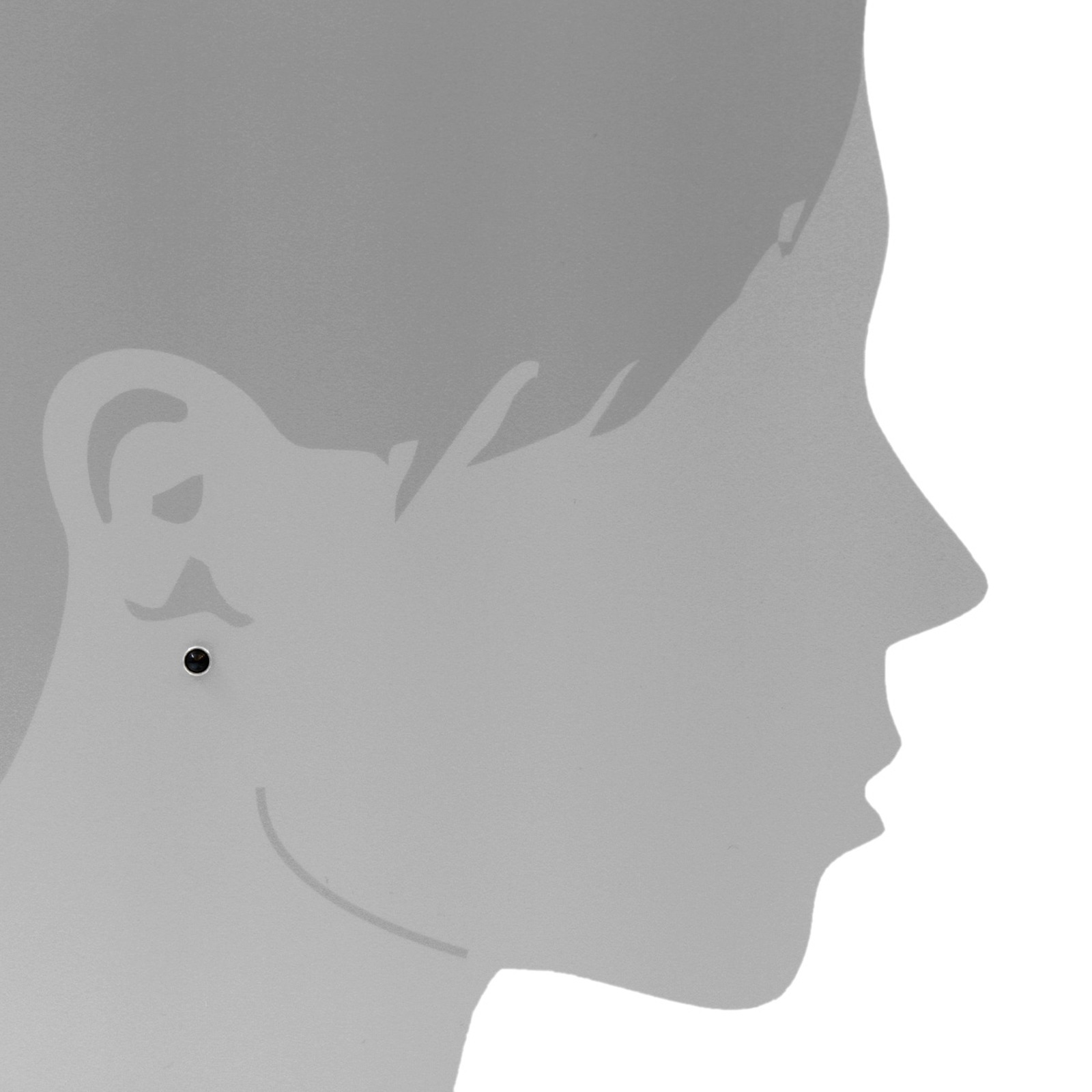 OSTSEE-SCHMUCK Paar Ohrstecker »Ostsee-Schmuck Ohrstecker Classic 4 mm Ohrstecker Classic 4 mm«, (2 tlg.)