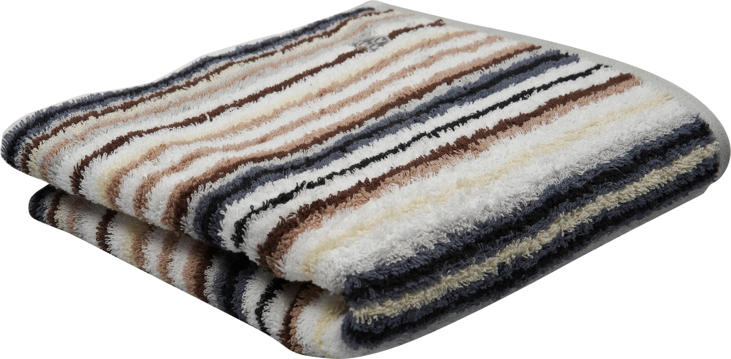 ROSS Handtuch »Multicolor«, (2 St.), mit Streifen und gesticktem ROSS-Emble günstig online kaufen