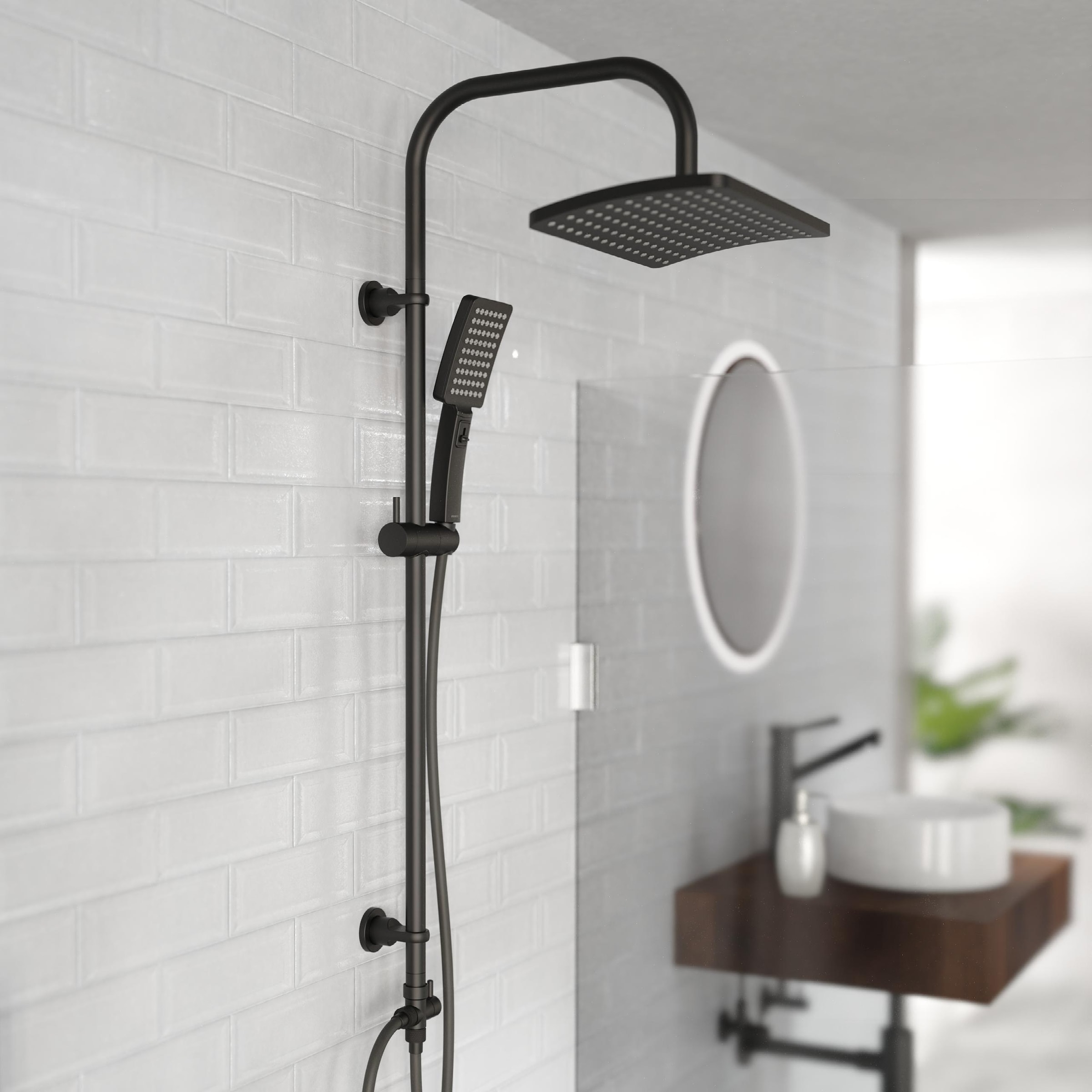 Schütte Brausegarnitur »Mallorca« Duschsystem mit Kopfbrause und Handbrause